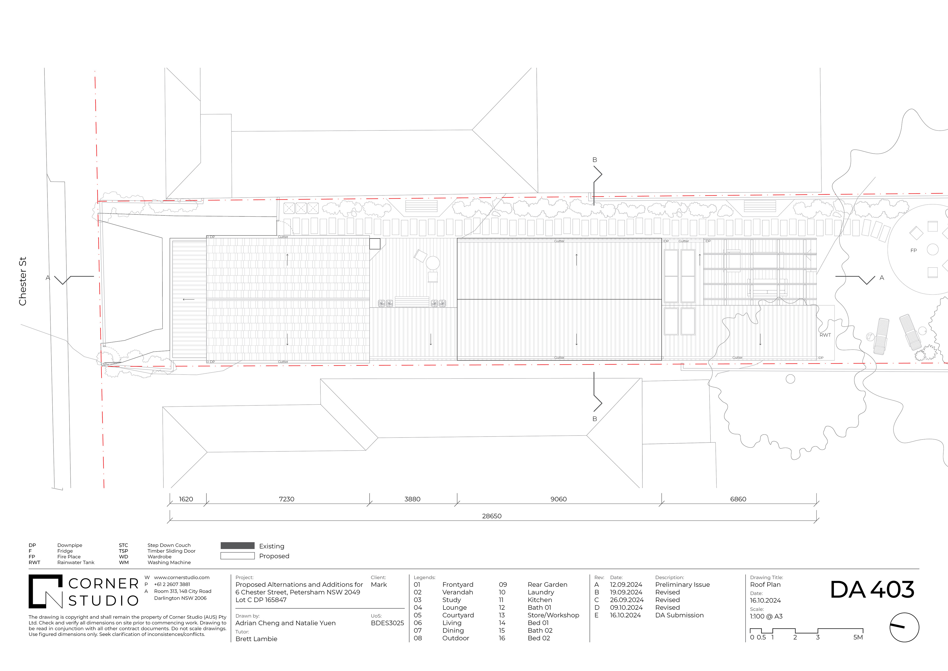 Roof Plan 1:100