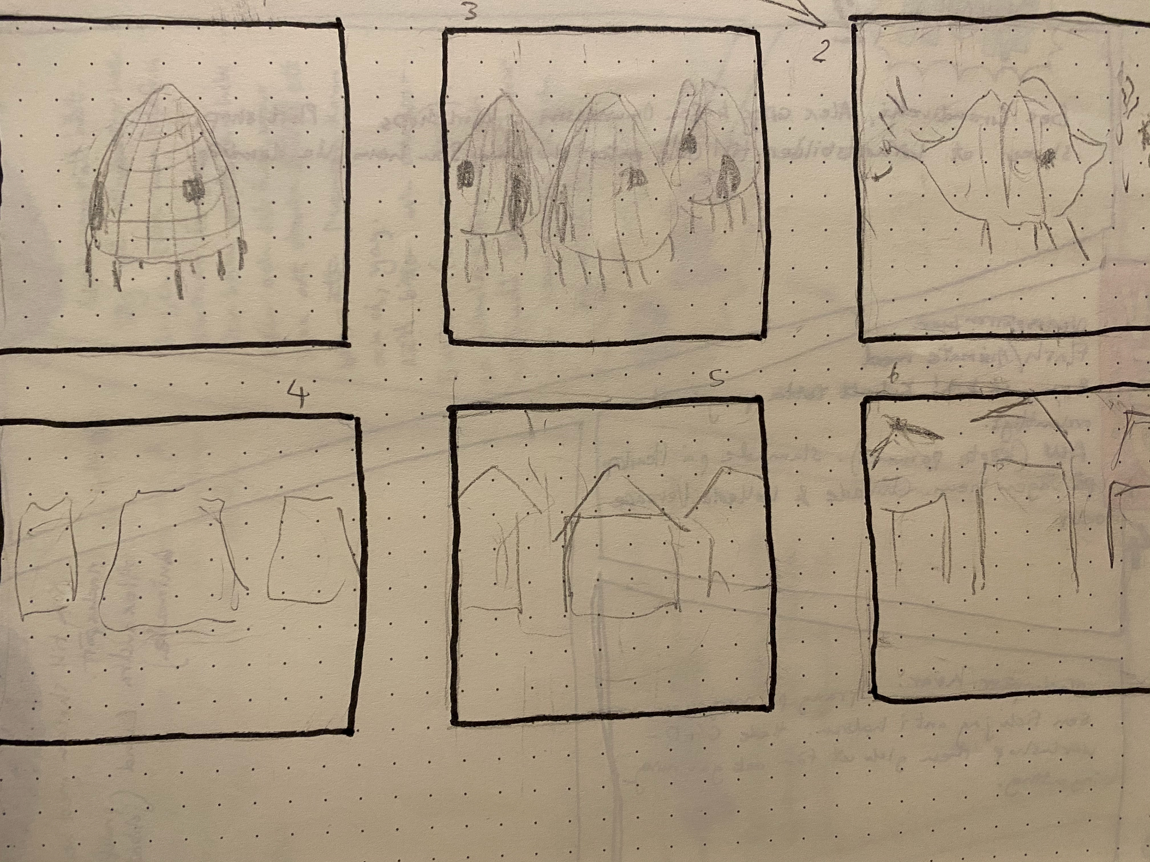 Rough storyboard