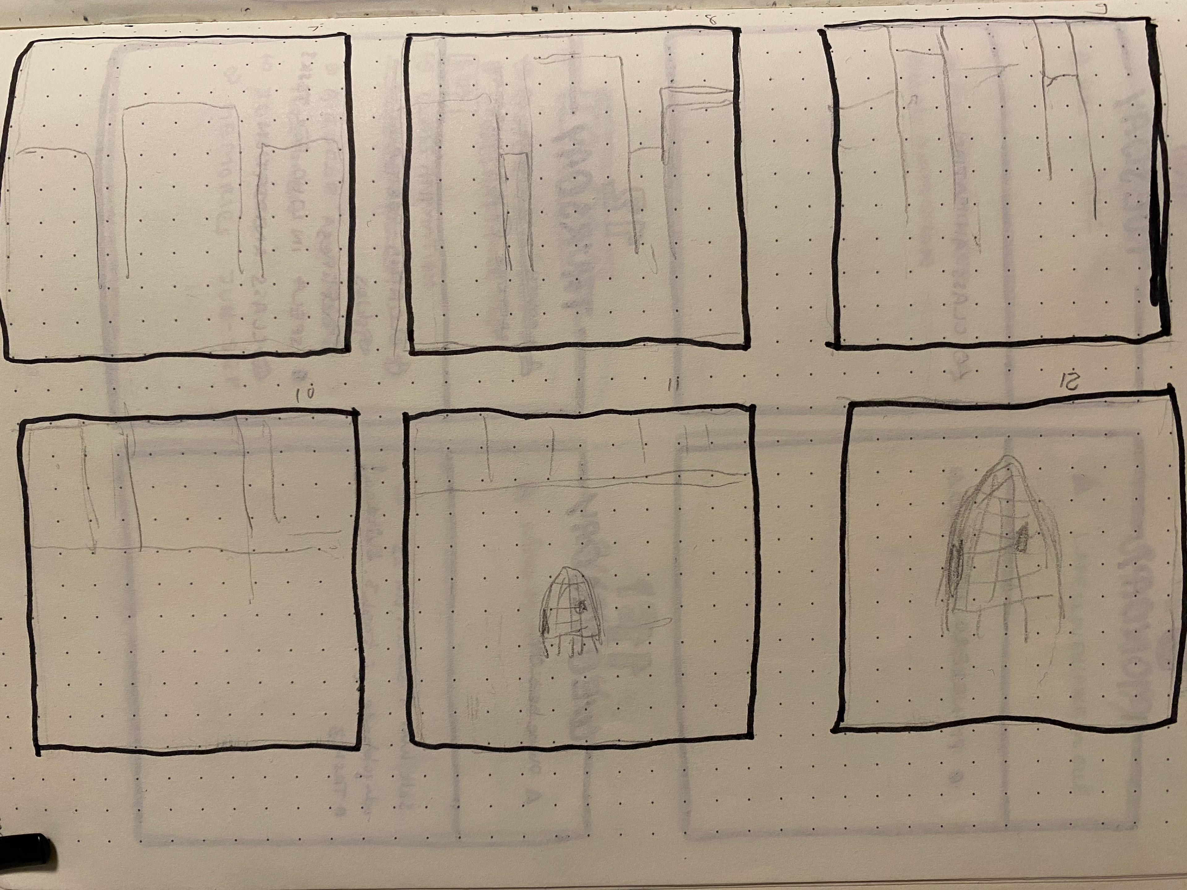 Rough storyboard