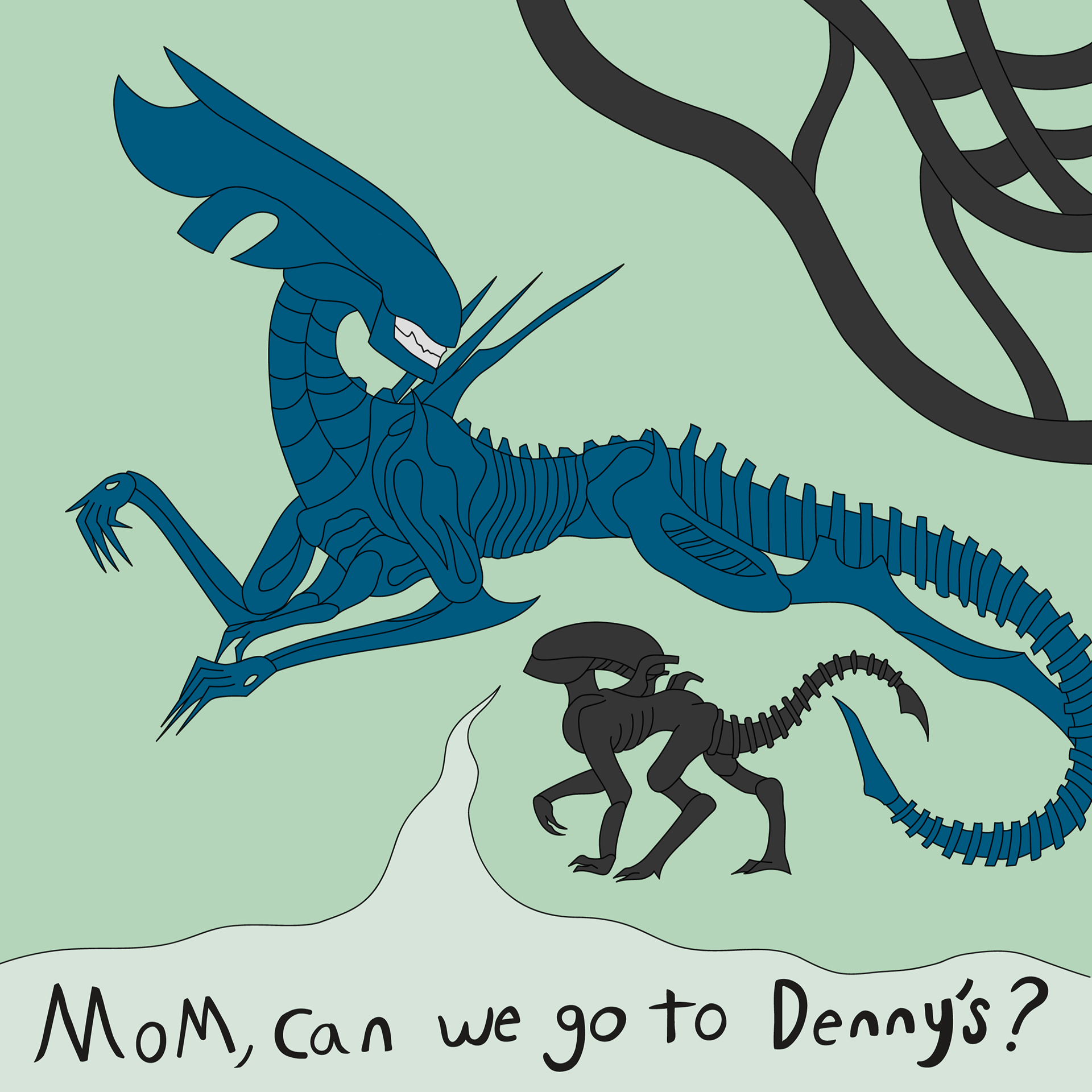Mom, can we go to Denny's?