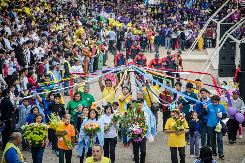 Peaceful demonstration in Peru
