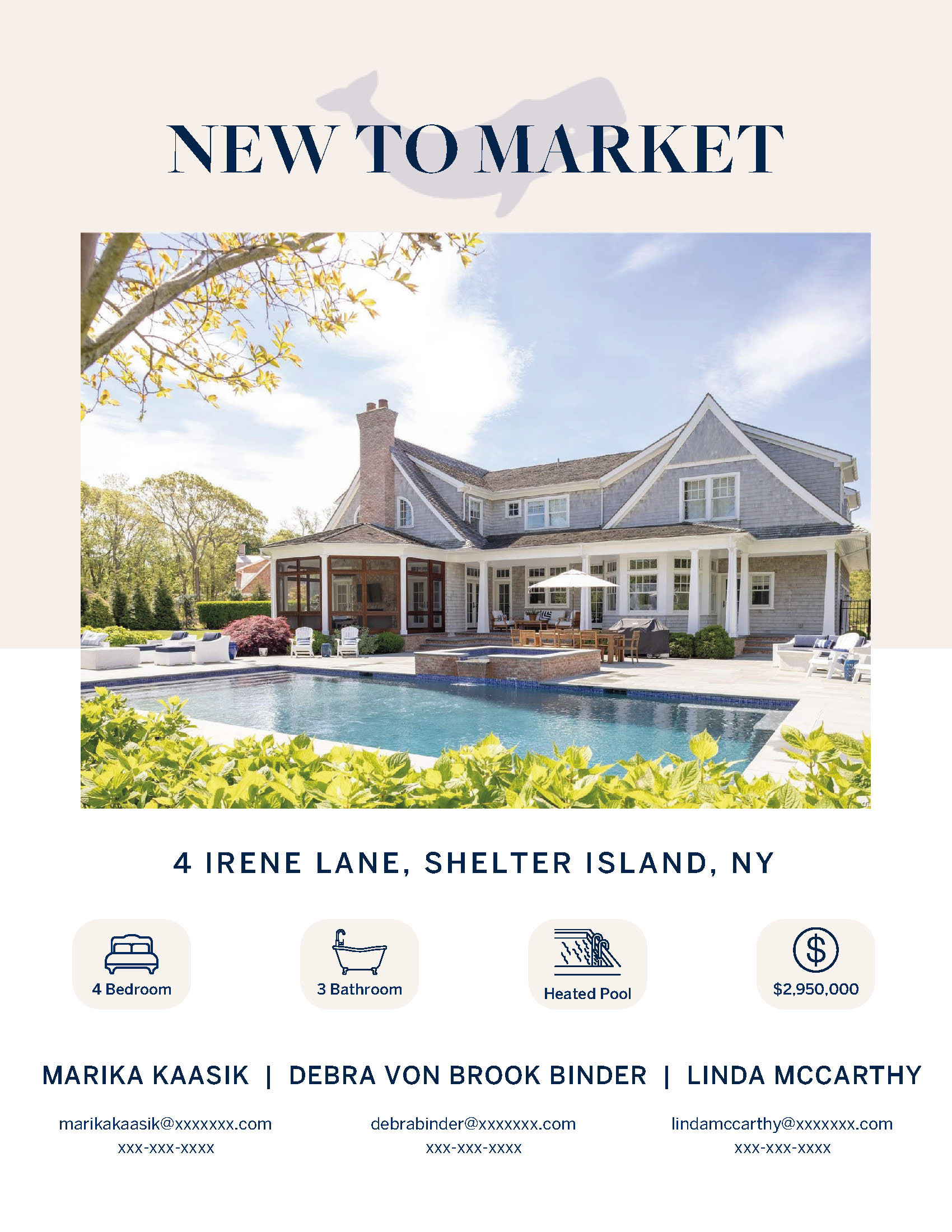 MOCK New To Market Real Estate Advertisement