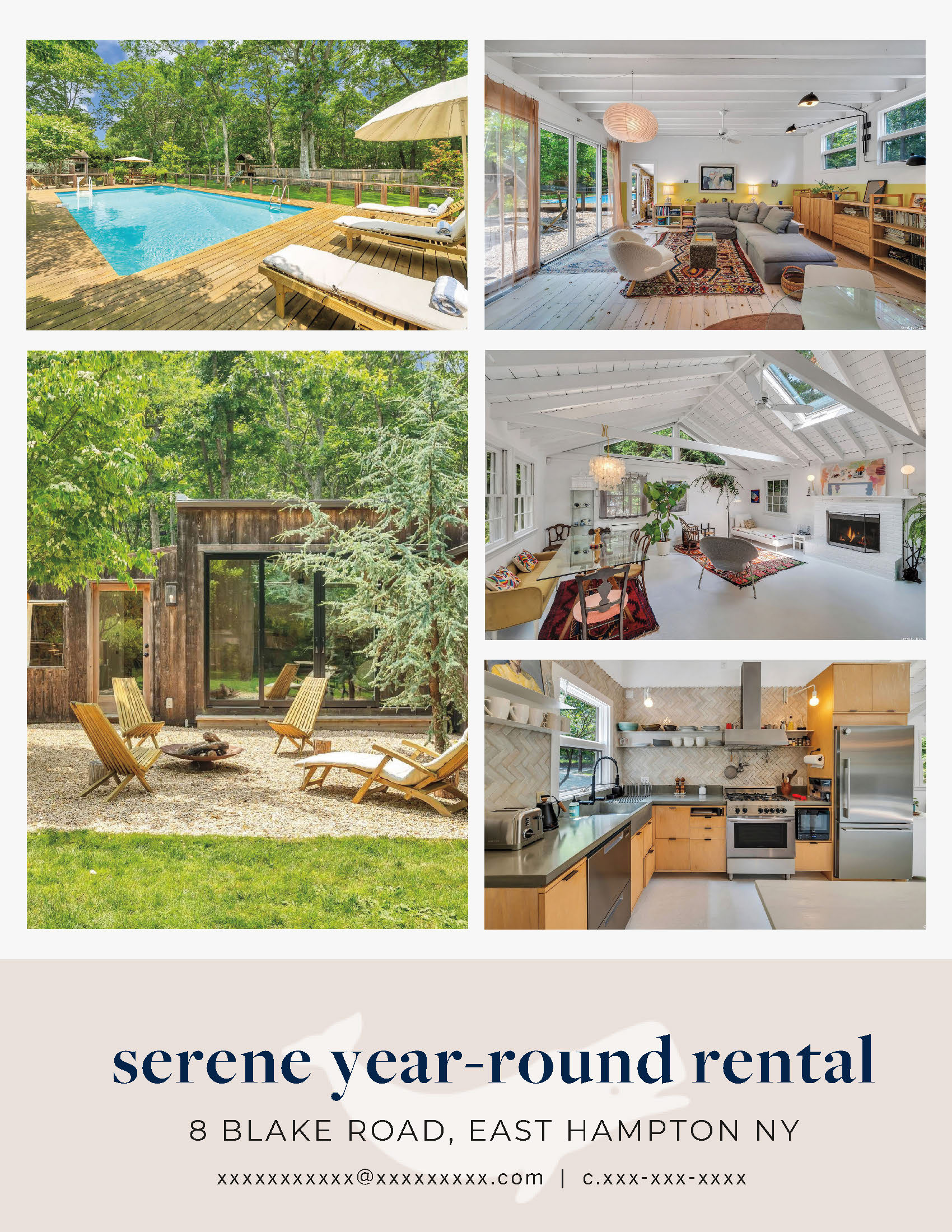 East Hampton Year-Round Rental Advertisement
