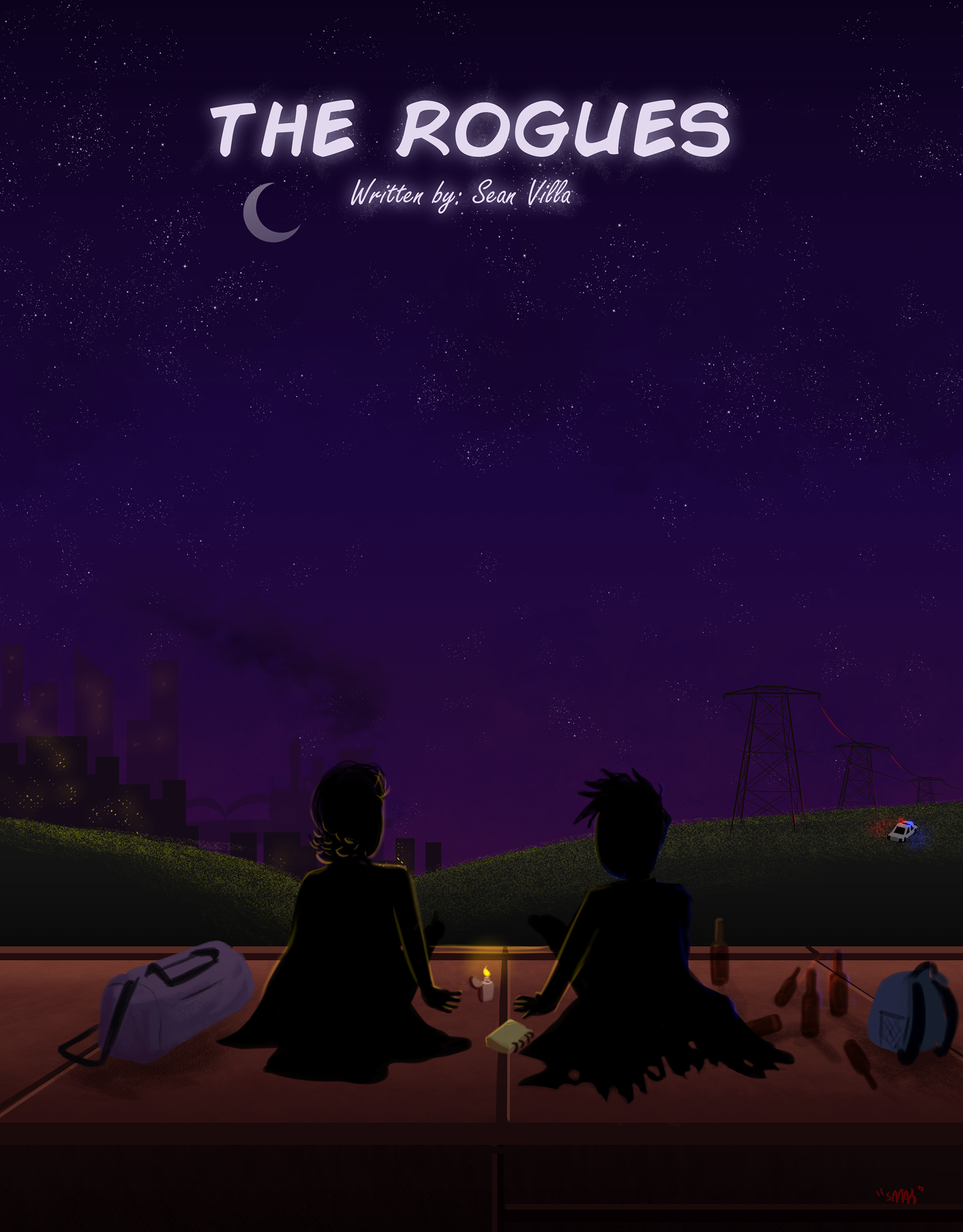 A cover created for a screenwriting blueprint by Sean Villa