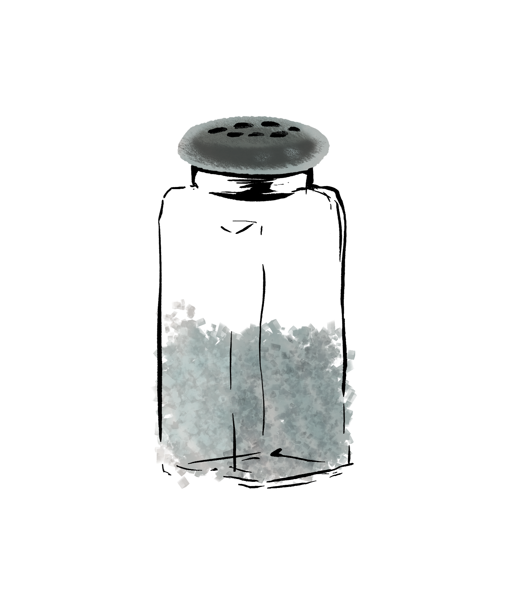 A set of salt shakers I was asked to simplify/stylize.