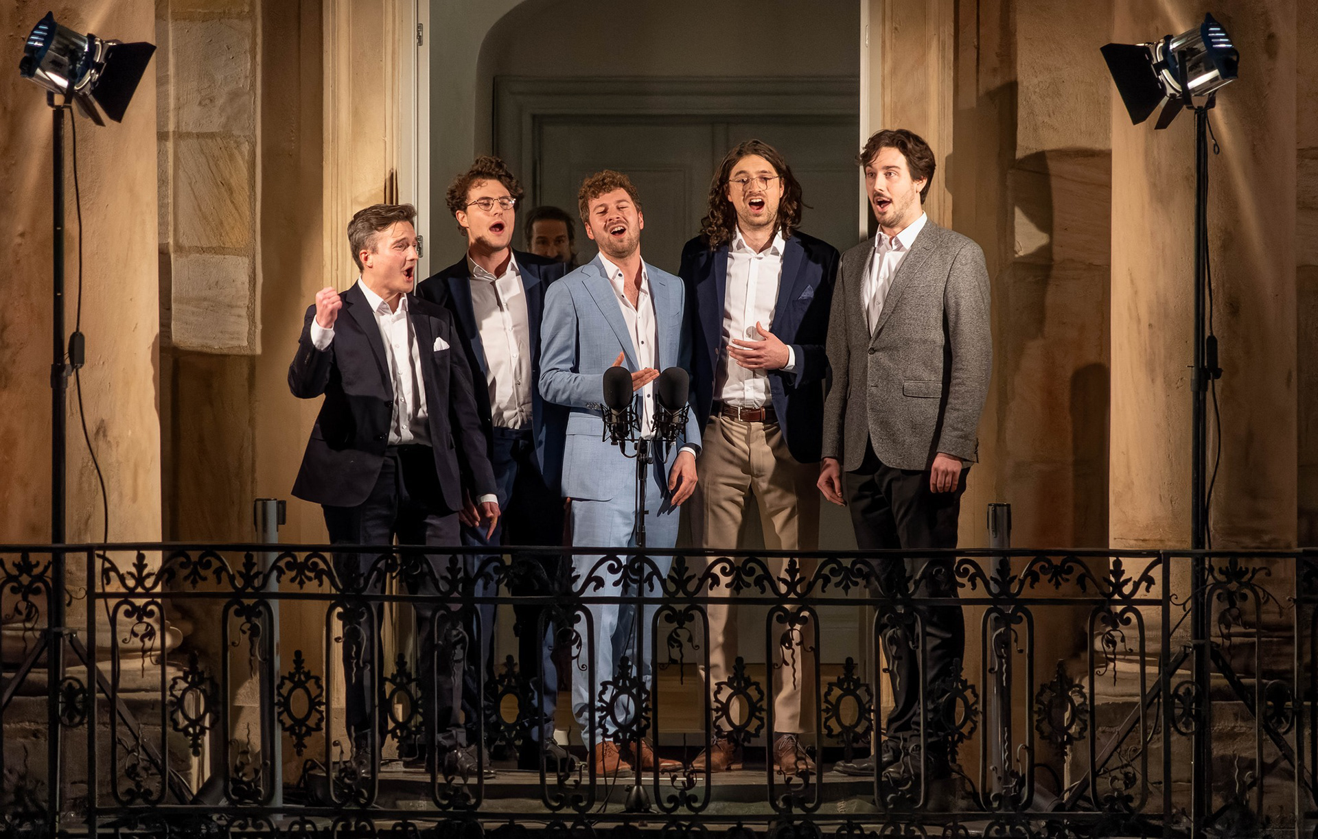 Buffoni bei der Serenata Balkonia für das Sangeslust-Event