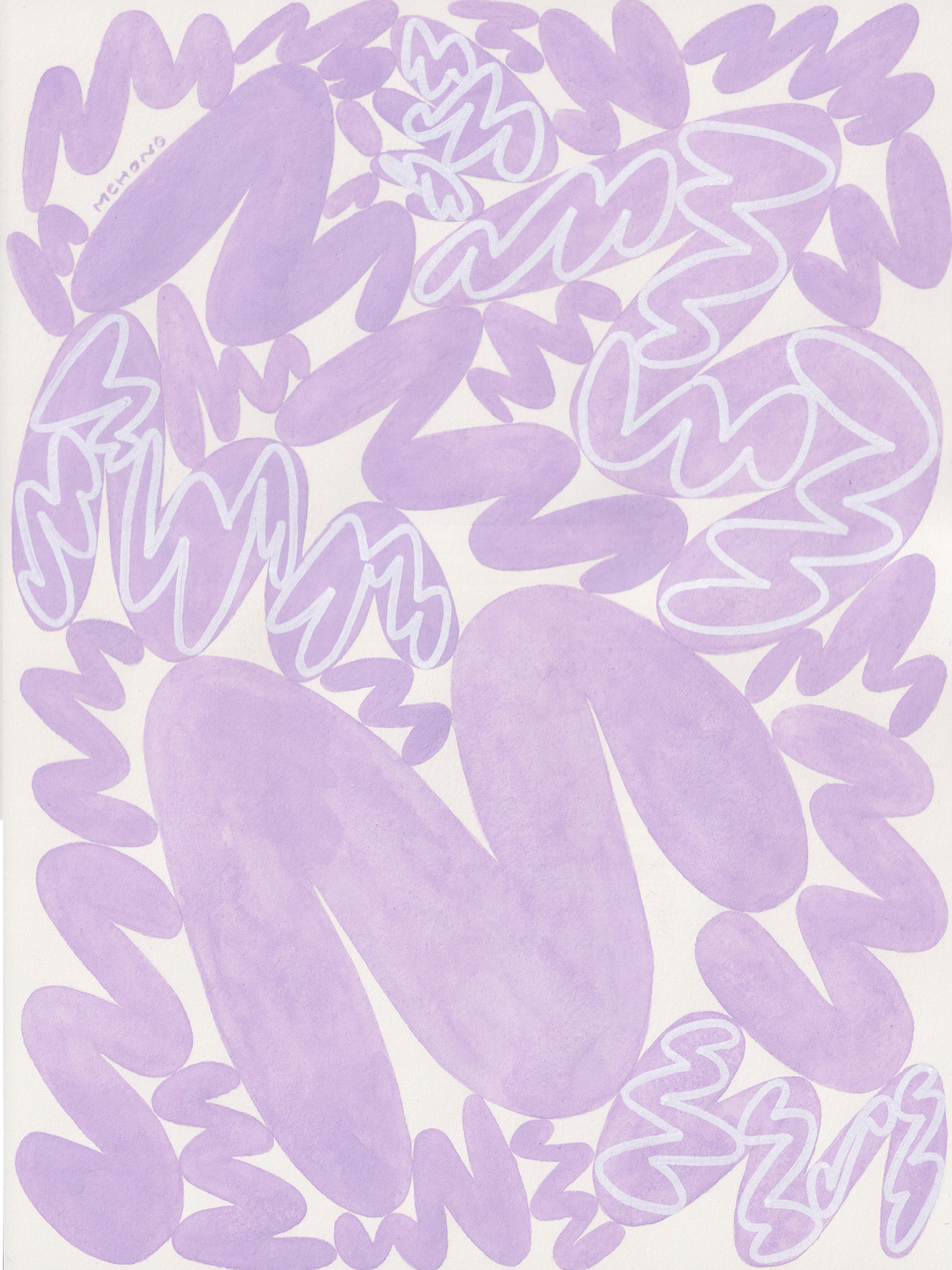 Lilac, 9x12