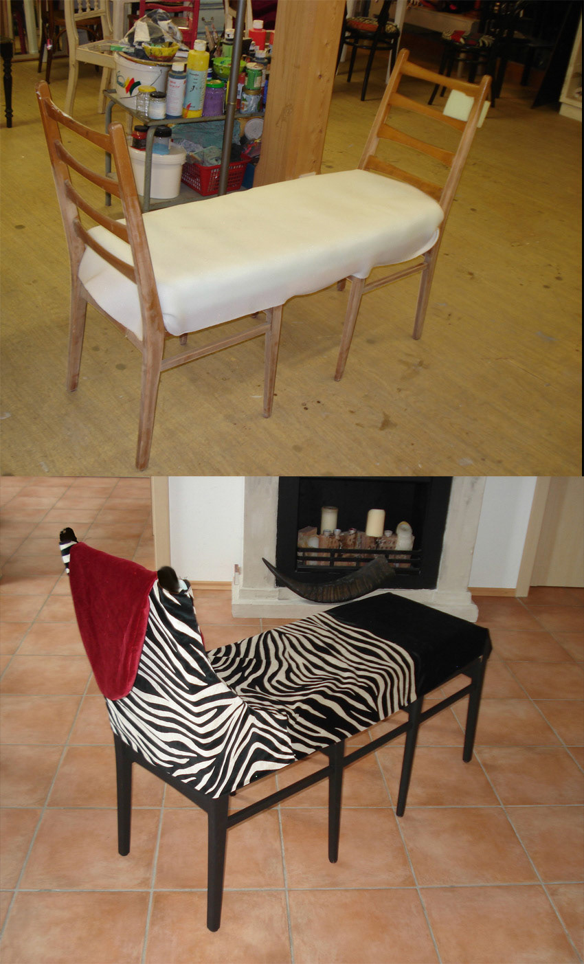 made of two chairs