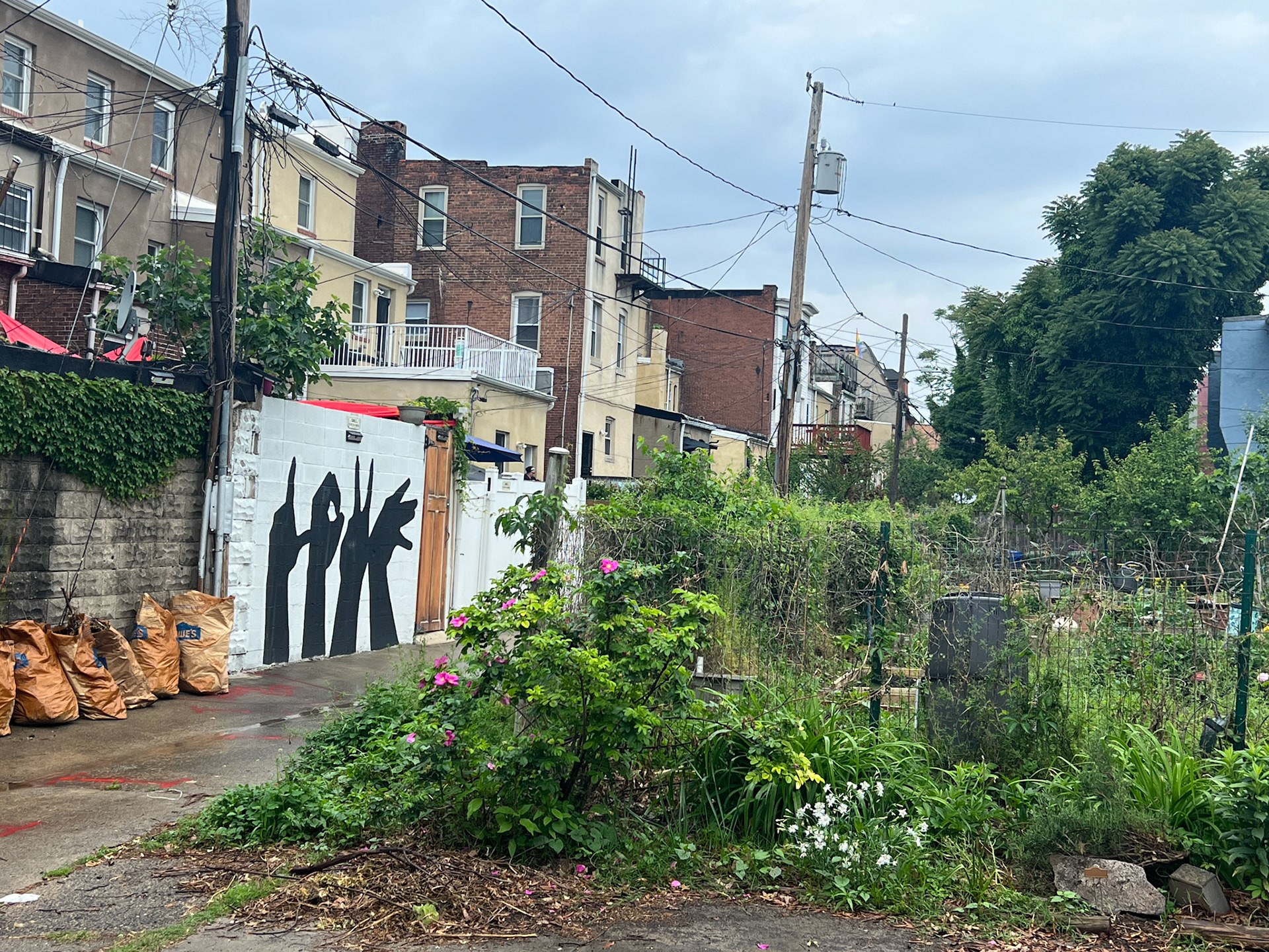 East Baltimore. Baltimore artist Michael Own created the LOVE mural appearing throughout the city.