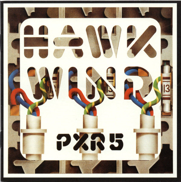 Hawkwind Album art for PXR5. The album includes the track 'High Rise'.