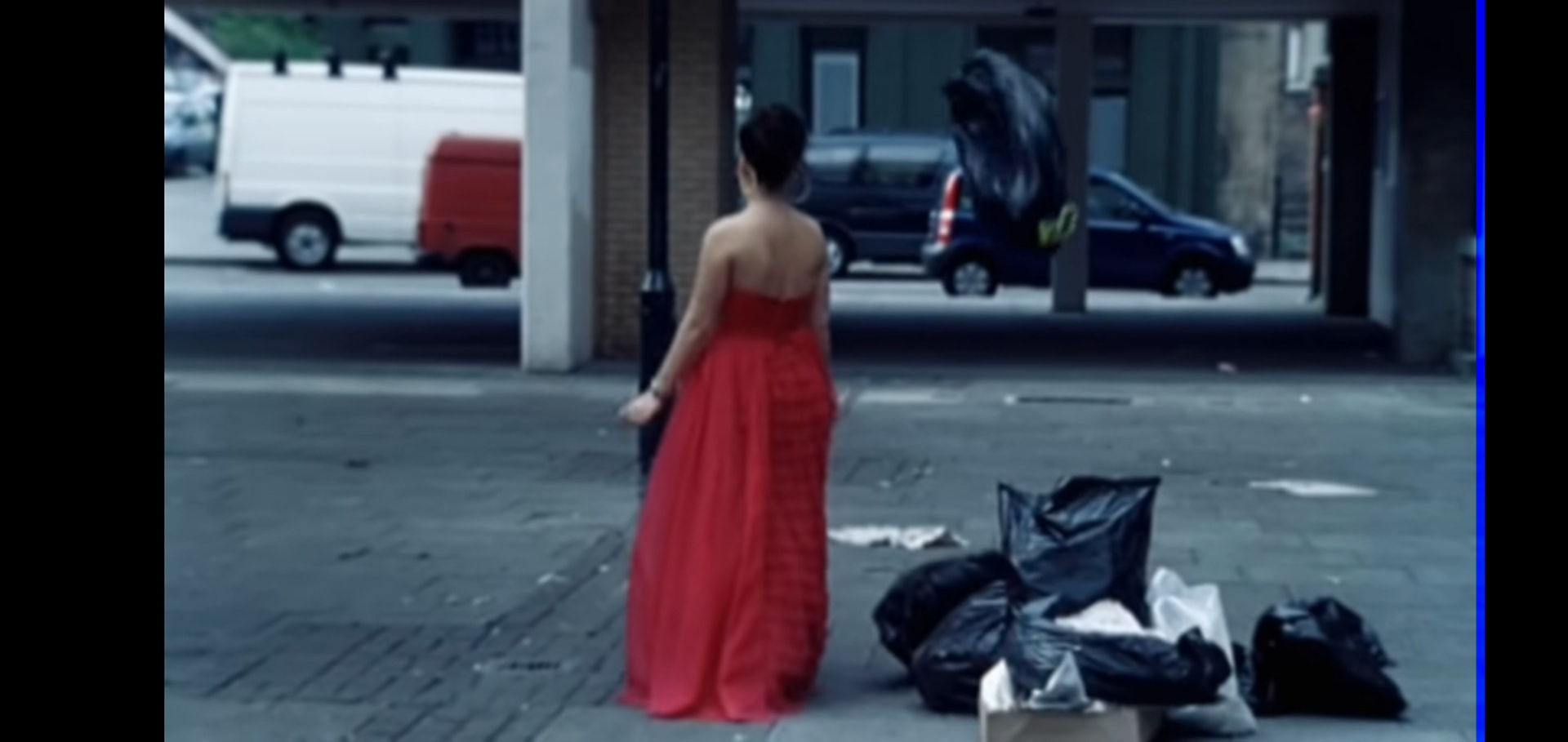Still from LDN by Lily Allen - Southam Street and Golborne Bridge in the background