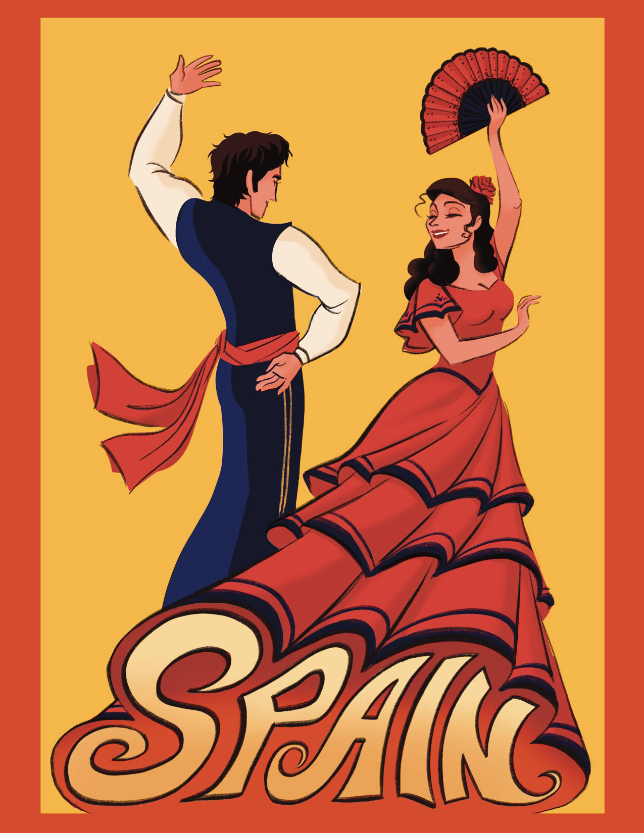 Spain Travel Poster