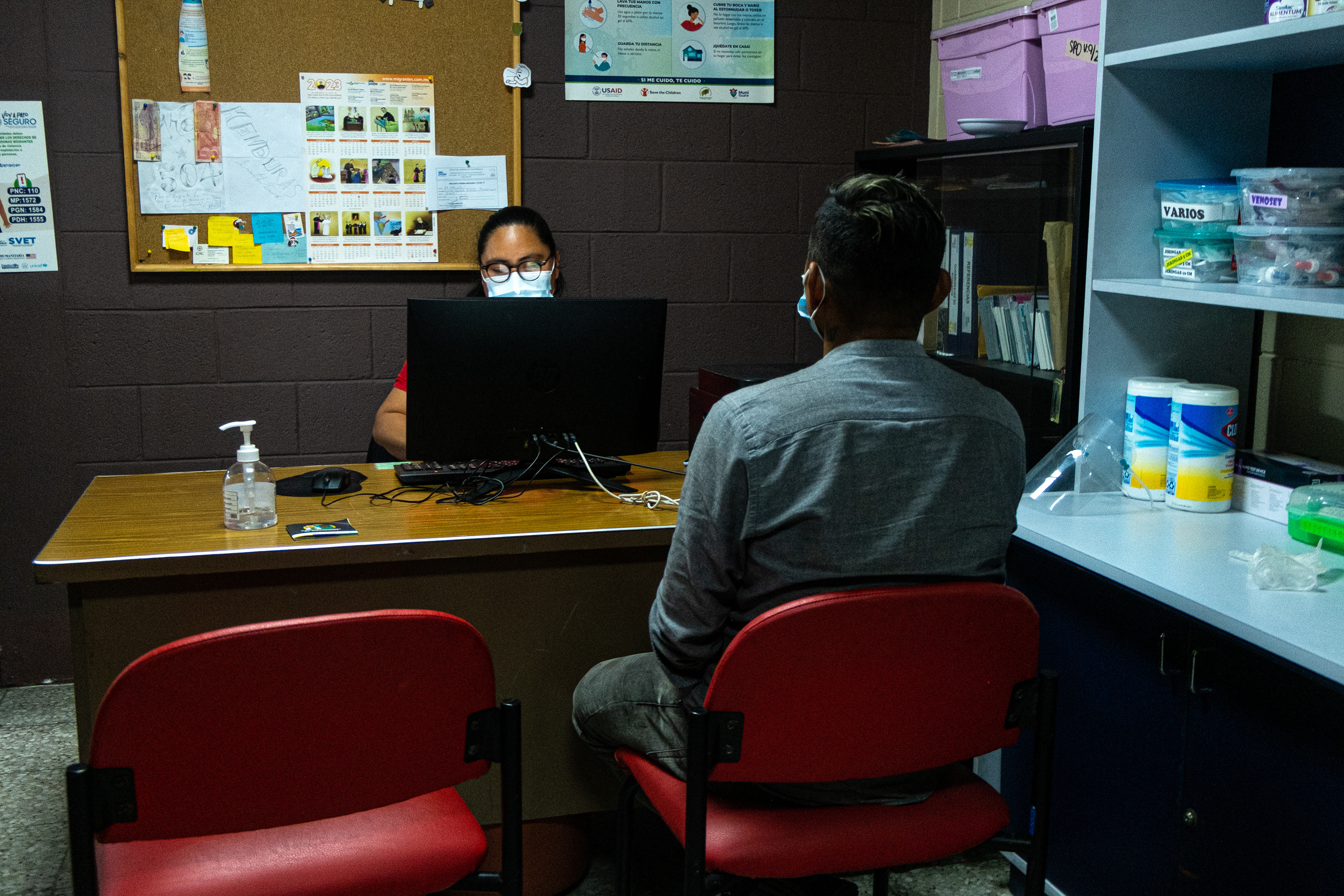 VVenezuelan Migrants in Casa el Migrante in Ciudad de Guatemala