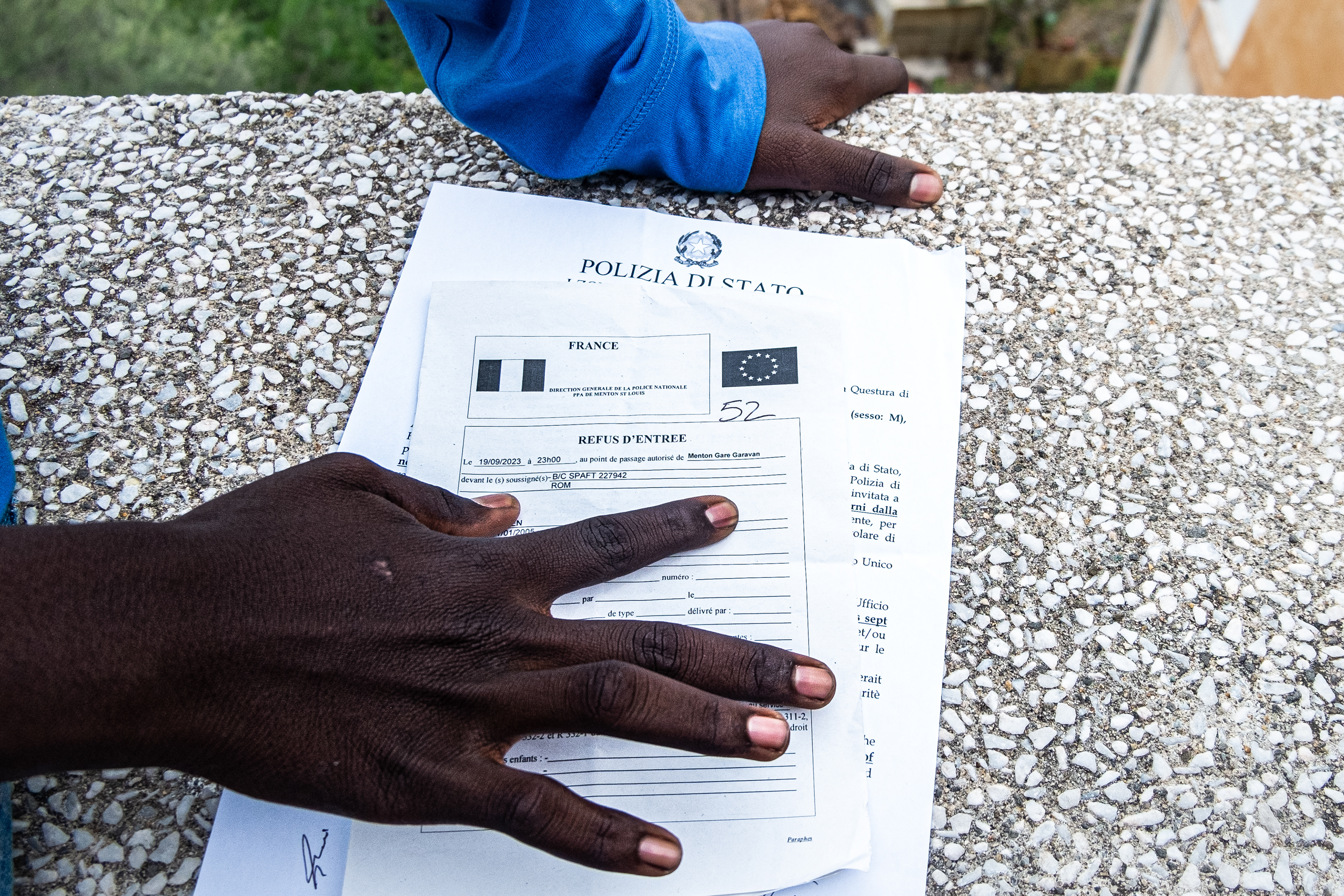 Migrants in Ventimiglia border - Italia