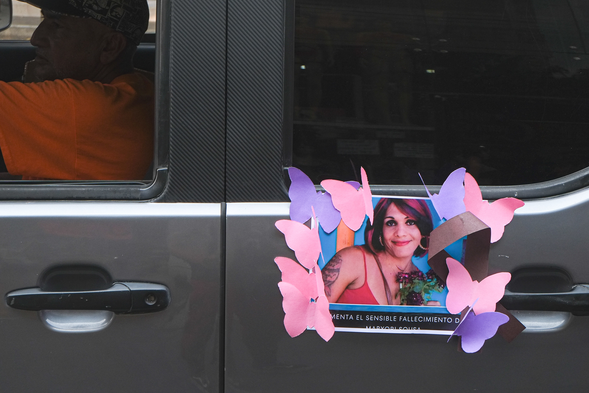 Recuerdo de Maryori Sousa, mujer Trans de nacionalidad hondureña asesinada el 10 de mayo 2023 en la zona 1 de Ciudad de Guatemala