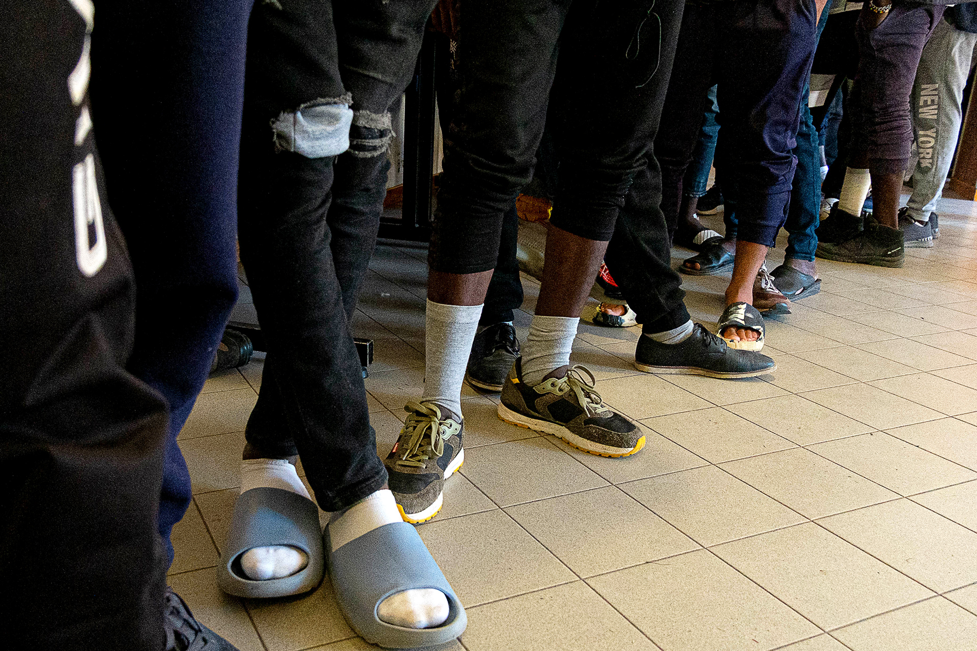 Migrants close to Monginevro border - Italia