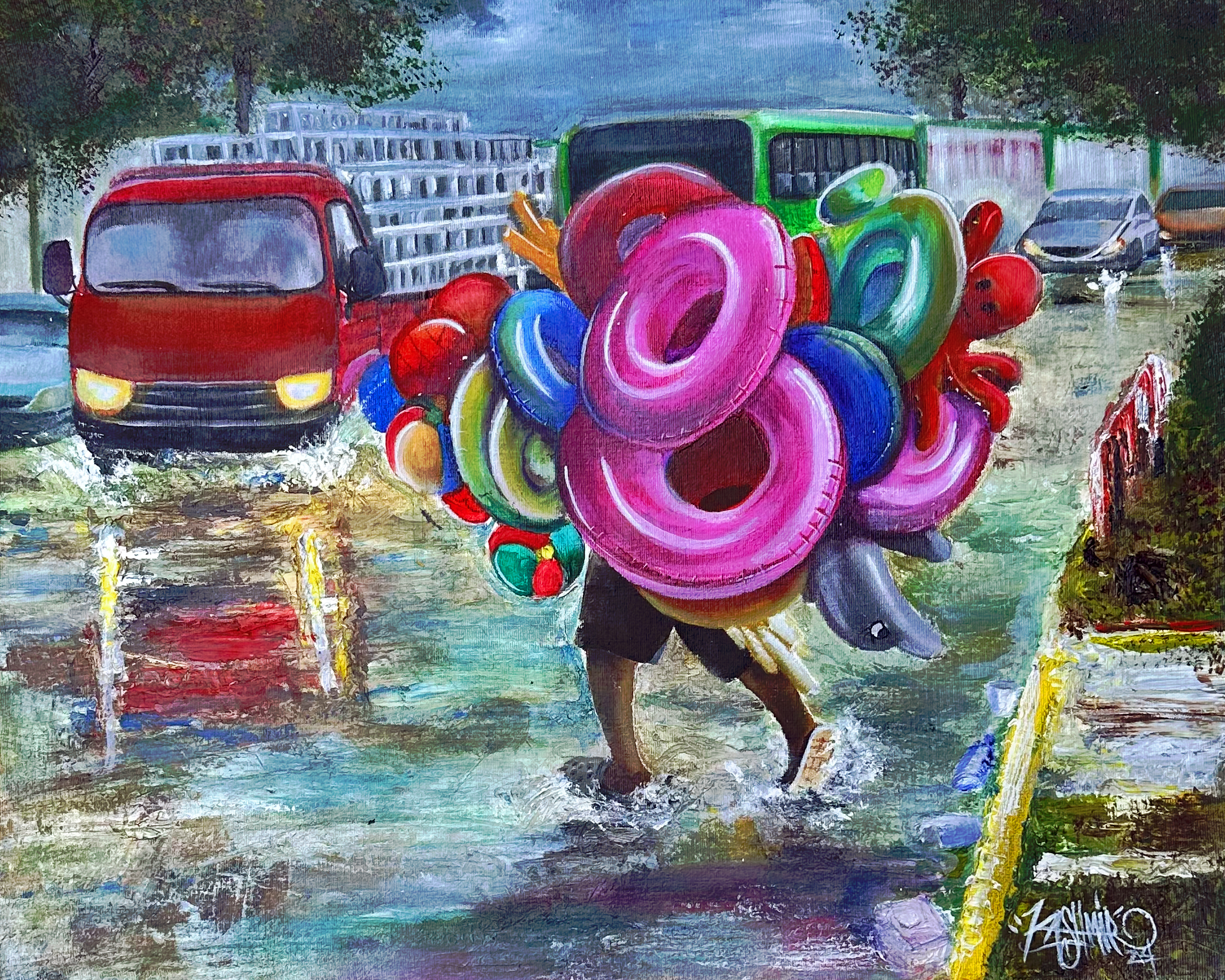 Emprendedurissimo 20"x24" / Acrylic on Canvas / 2024