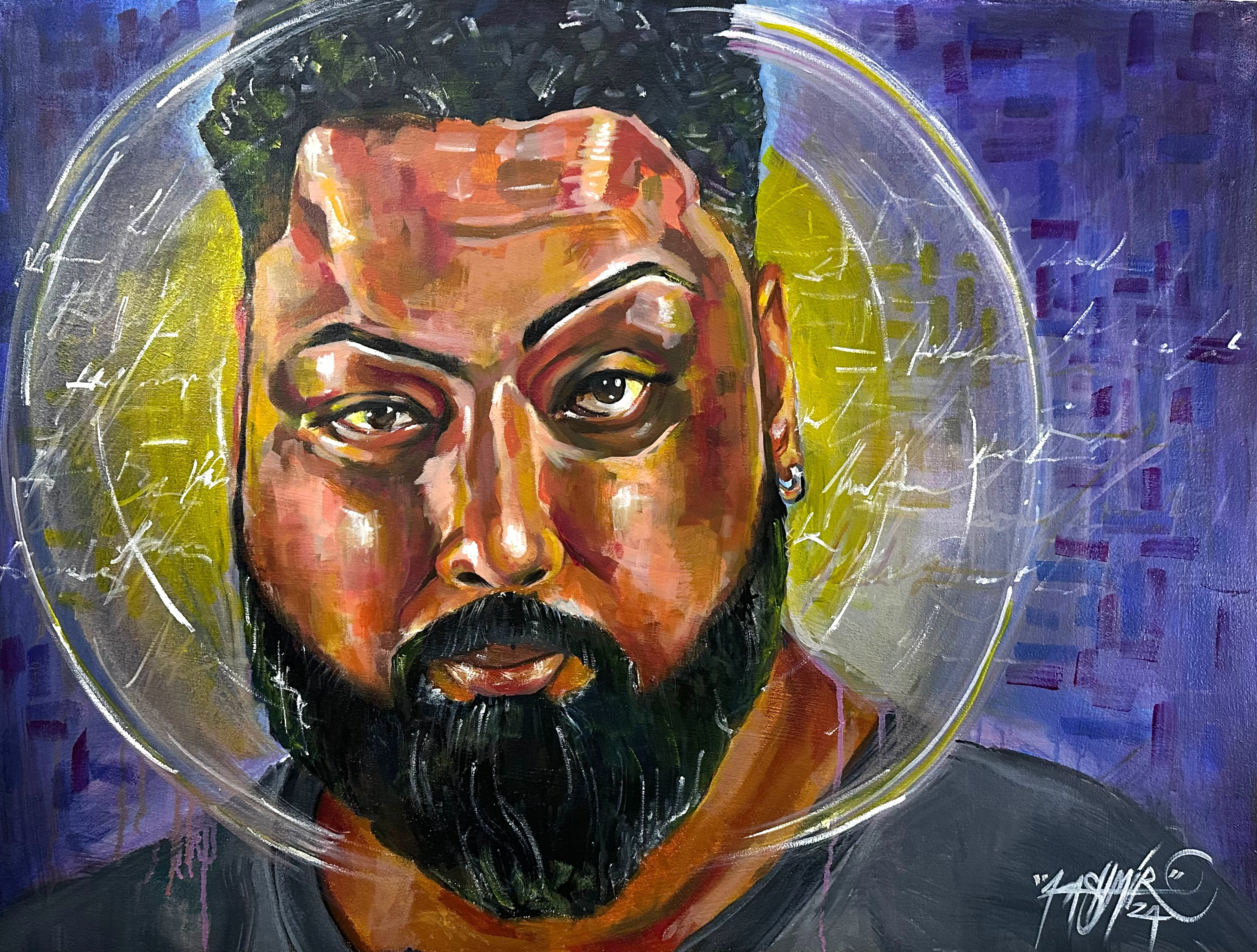 Juan Stack Jimenez / Acrylic on canvas / 2024 - Coomisioned