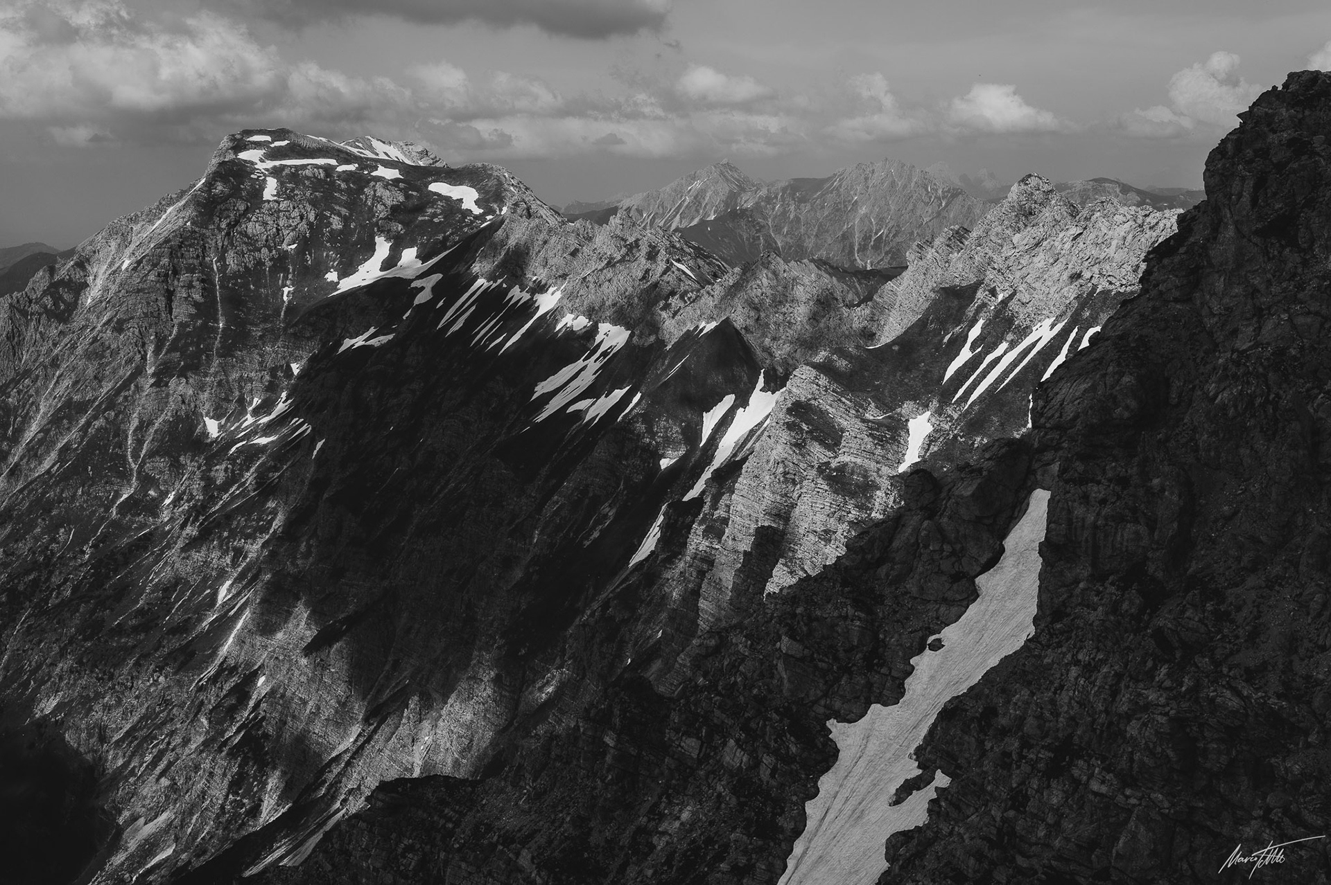 Blick vom Nordwandsteig auf den großen Daumen (2.280 m) - Leica SL3 mit Apo Summicron M 1:2/50