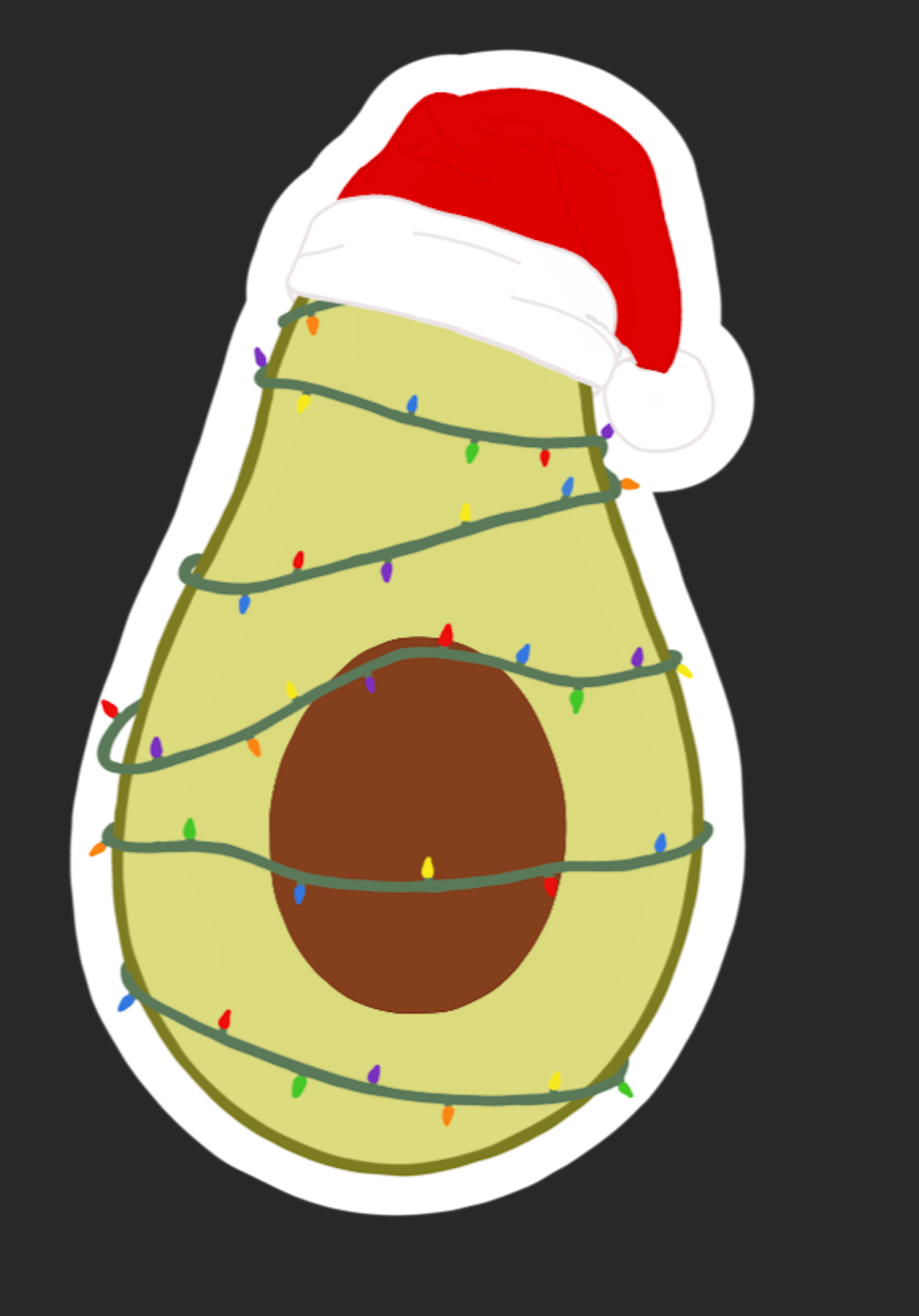 Christmas Avocado