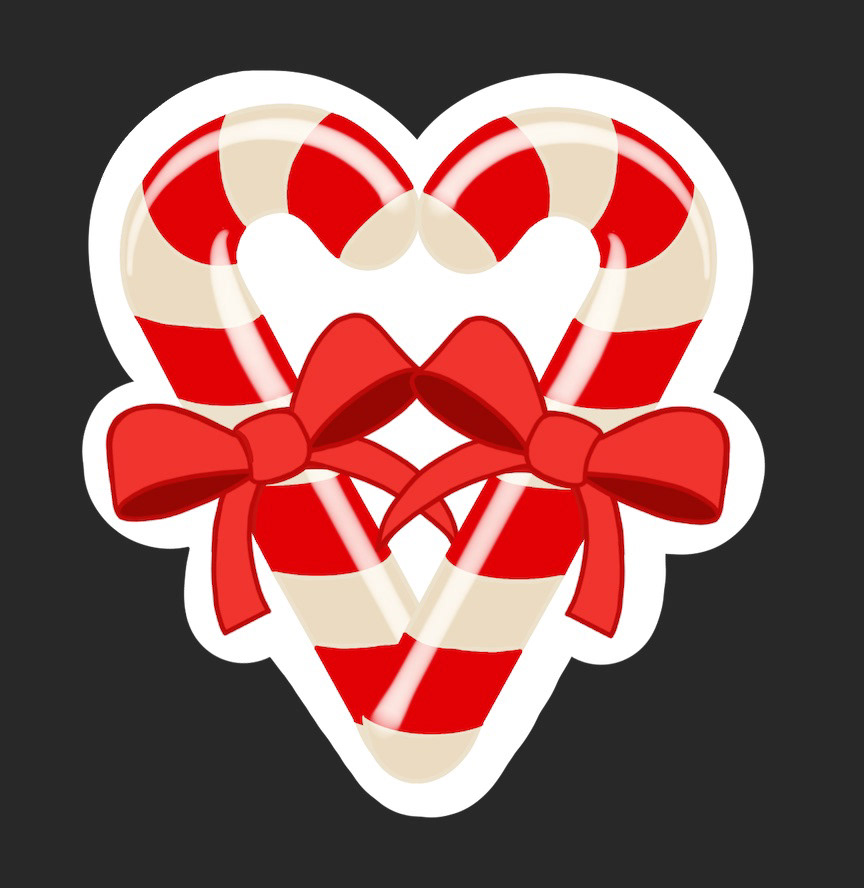 Candy Cane Heart