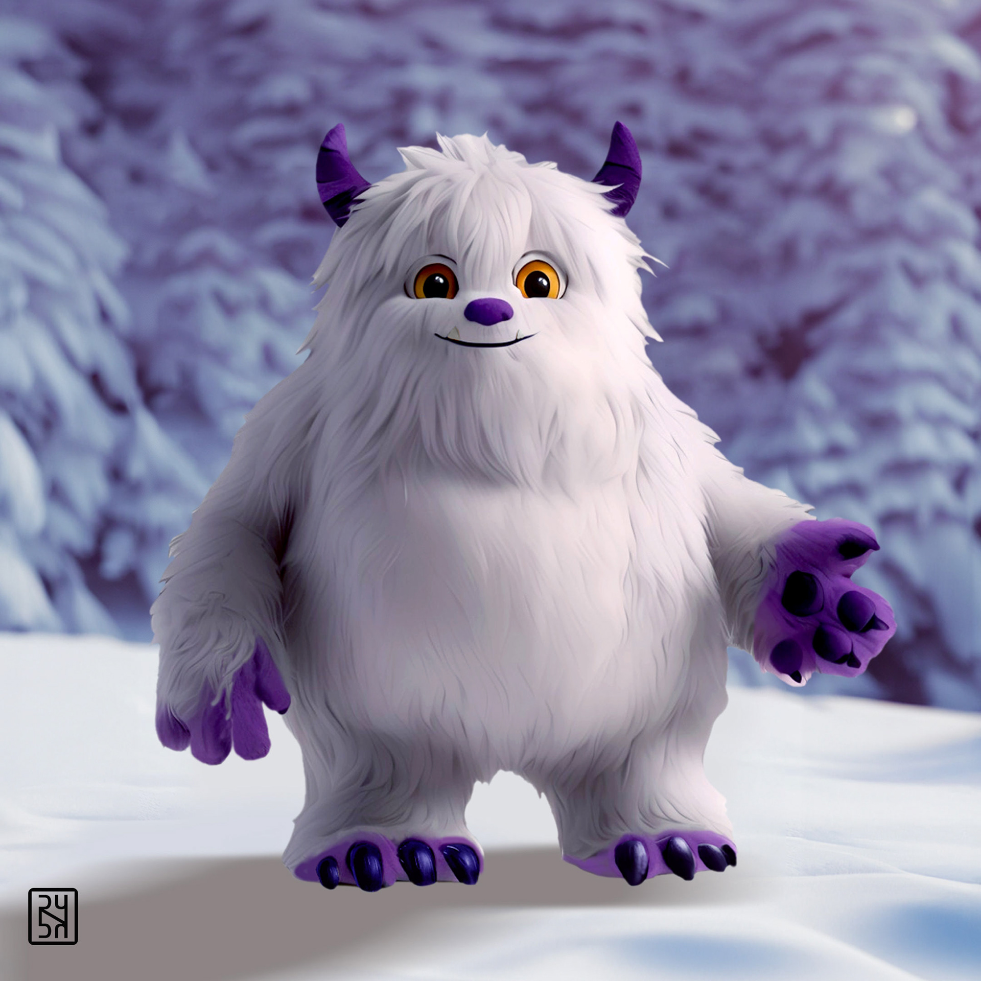 Yeti for a Tea Store By DUNDA