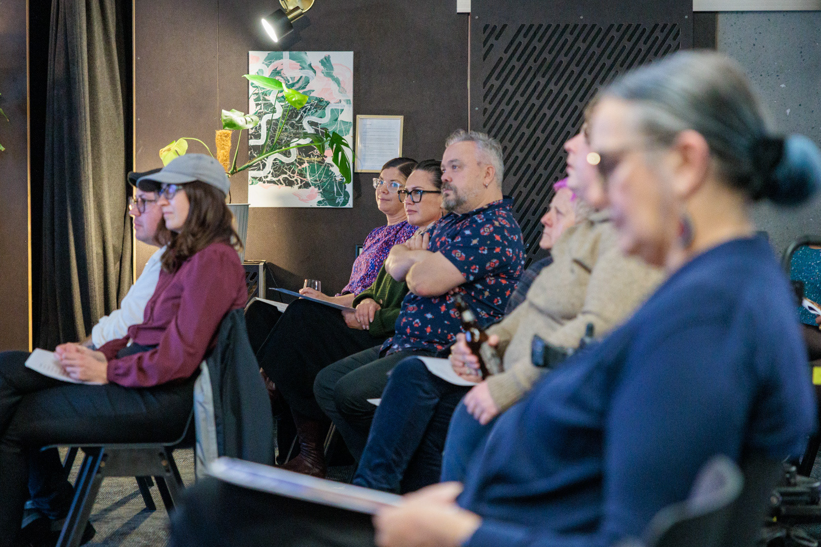 Members of the public and Board of Trustees attend the Arts Access Aotearoa AGM 2025