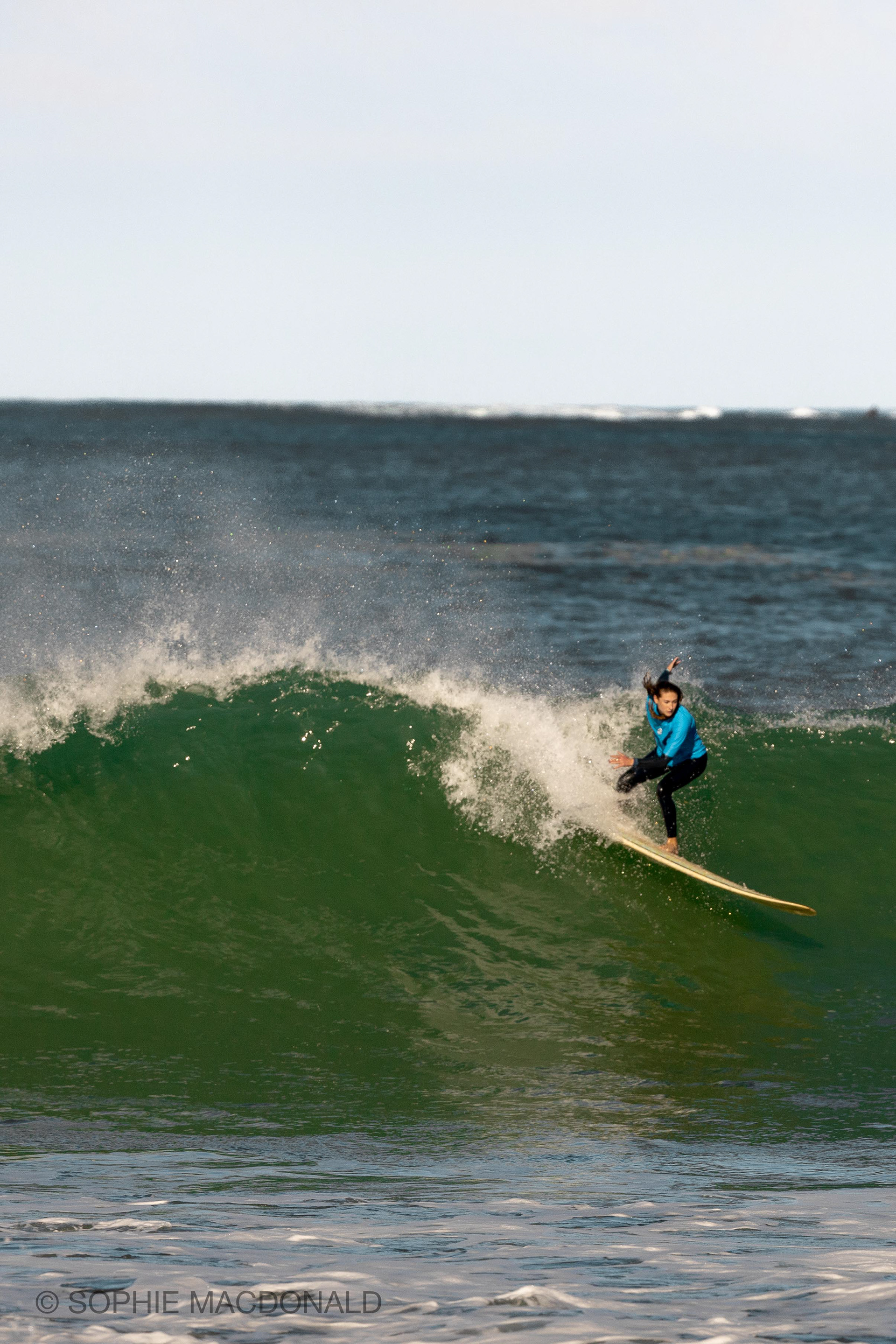 A competitor during the heats takes off into a large wave in Lyall Bay, Wellington.