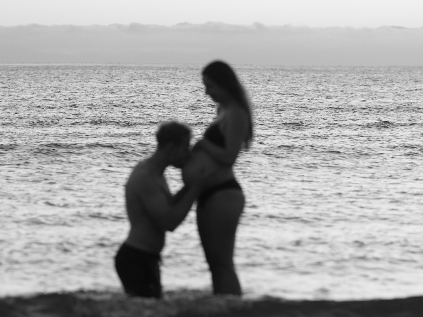 Flo and Harry in the water at Titahi Bay