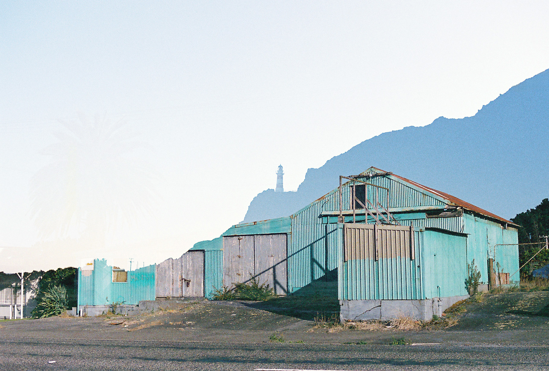 Double Exposure. Cape Palliser lighthouse, Wairarapa and Taranaki, New Zealand.