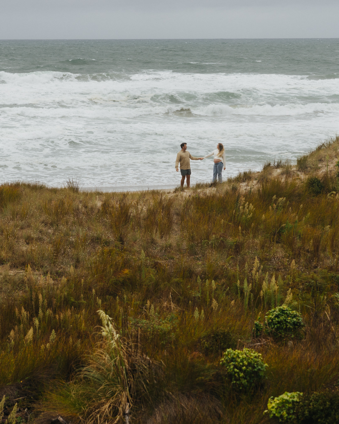 Becky and Ben on Opoutere Beach
