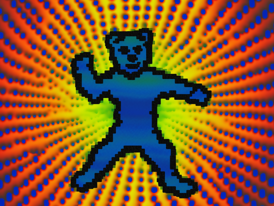 Grateful Dead bear on a trip