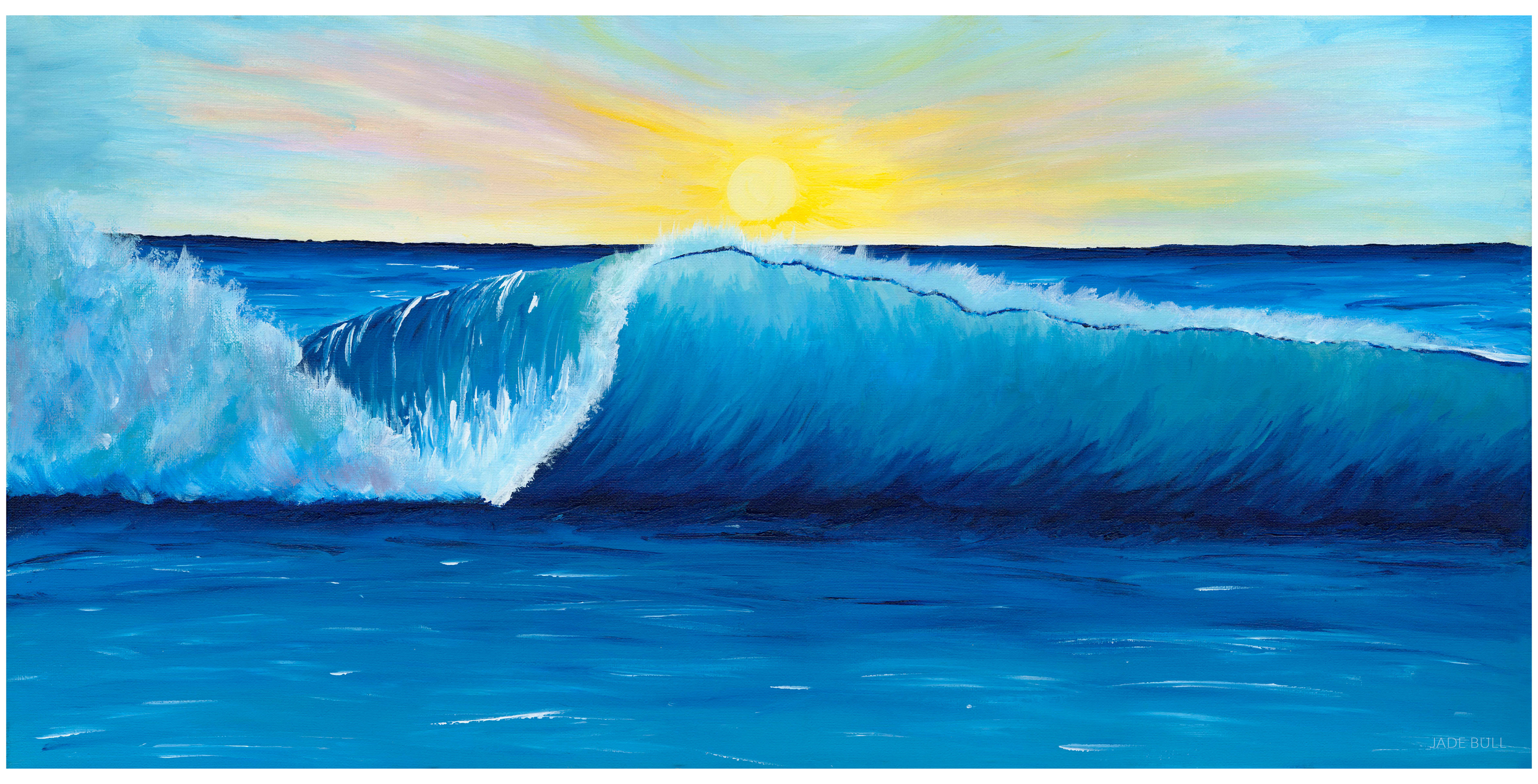 Wave, 2015, 40x80cm, Acrylic on canvas