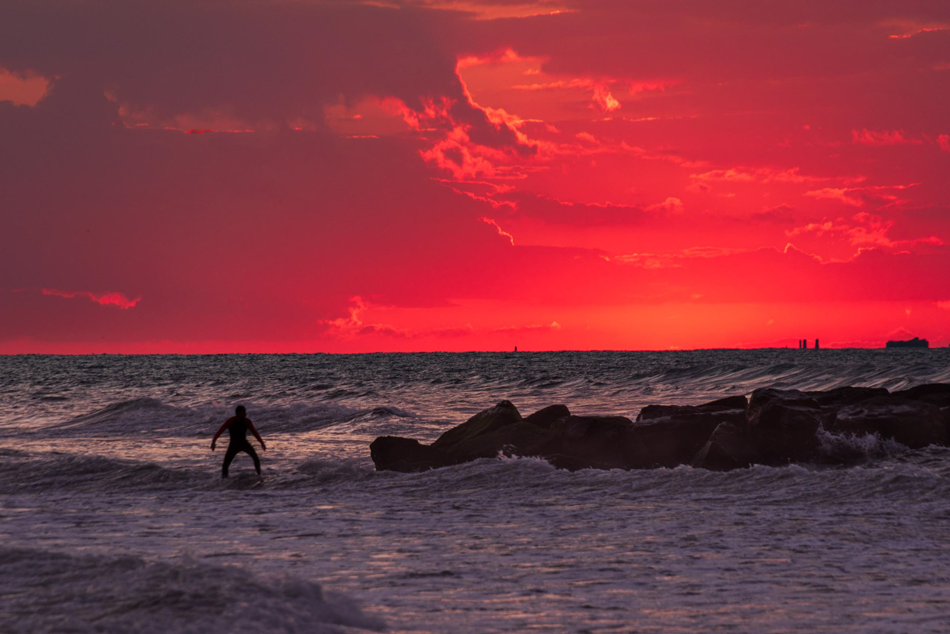 One Surfer, Long Beach NY