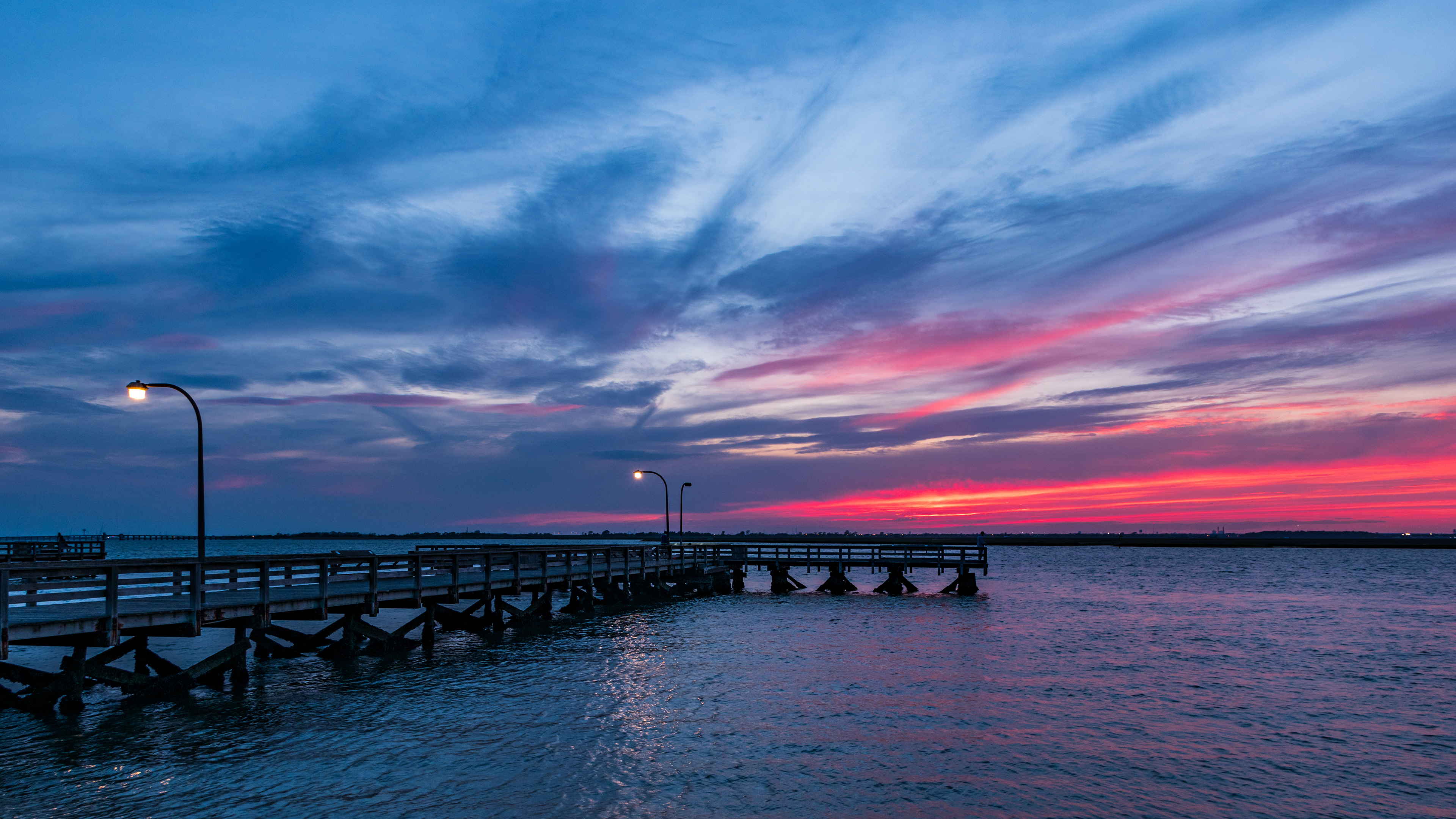 Pinks and Blues, Jones Beach Pier