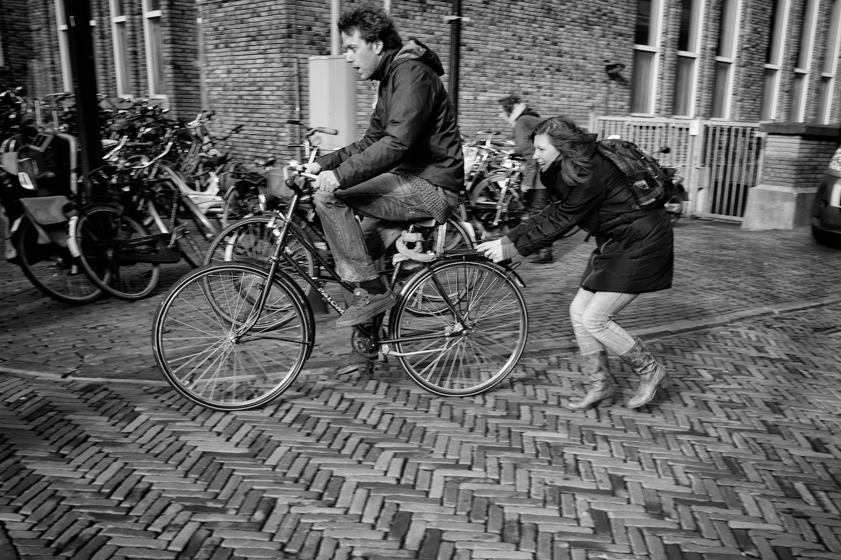 bicycle country. No comment needed. or it would be "stop.. please stop..." any other suggestions?