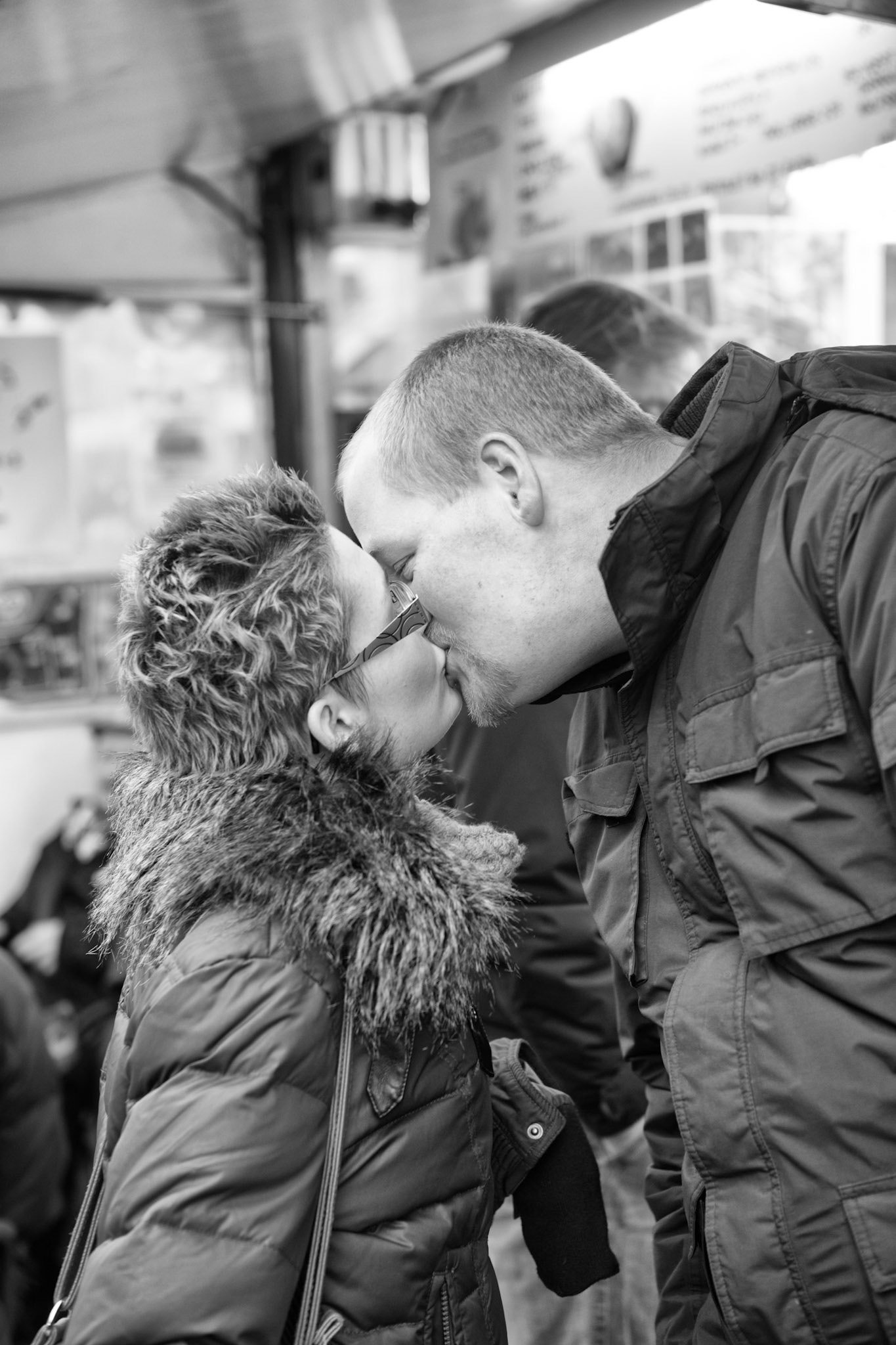 Amsterdam, the Netherlands - November 24th, 2012 : couple kissing on a cold autumn afternoon in Amsterdam  [url=http://www.istockphoto.com/search/lightbox/11479058#17a1cde8][img]http://www.piebinga.nl/banners/holland.jpg[/img][/url]
