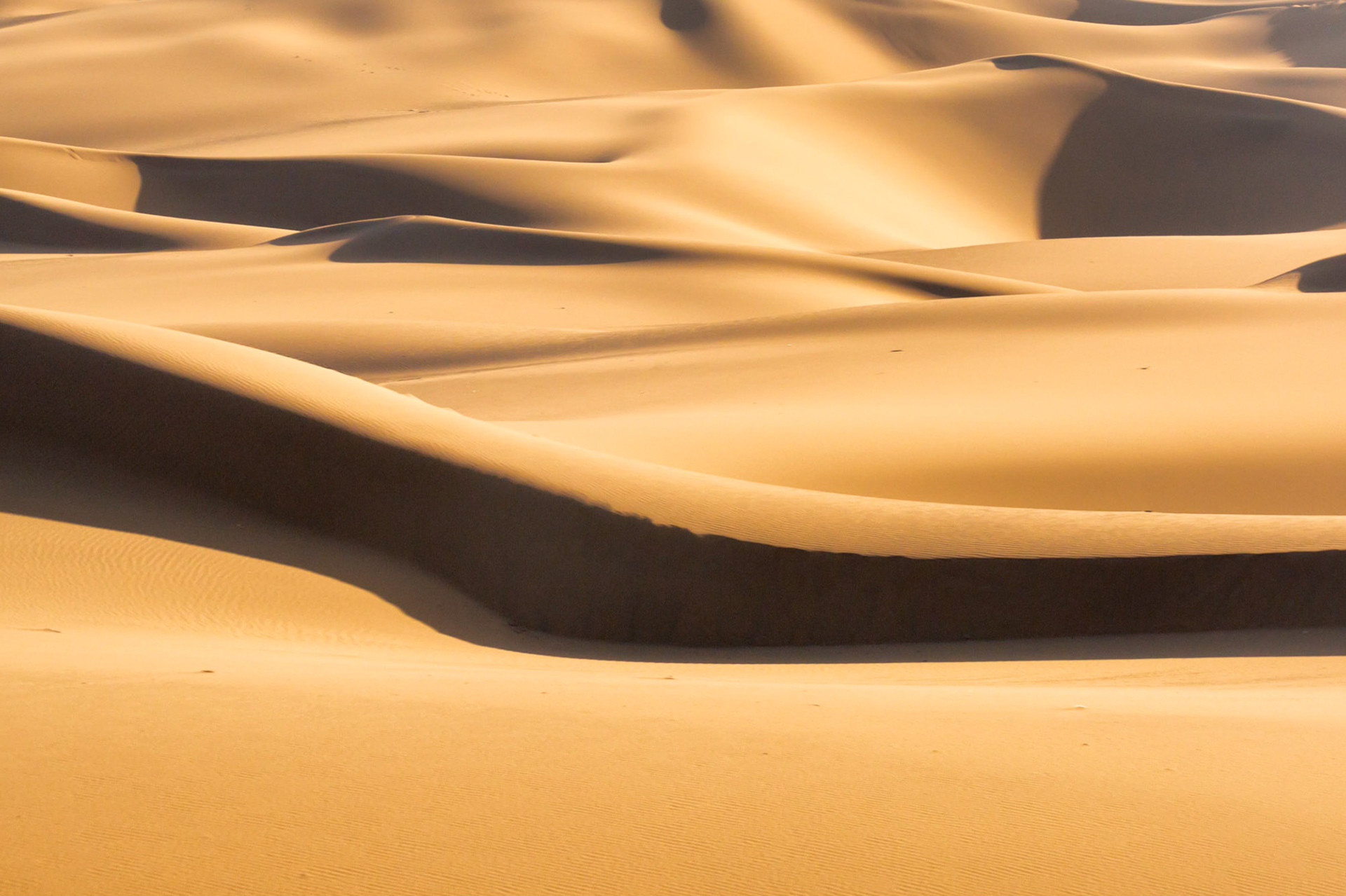 shanshan, Xinjiang, China - september 3, 2018: Kuntagh desert sand dunes.