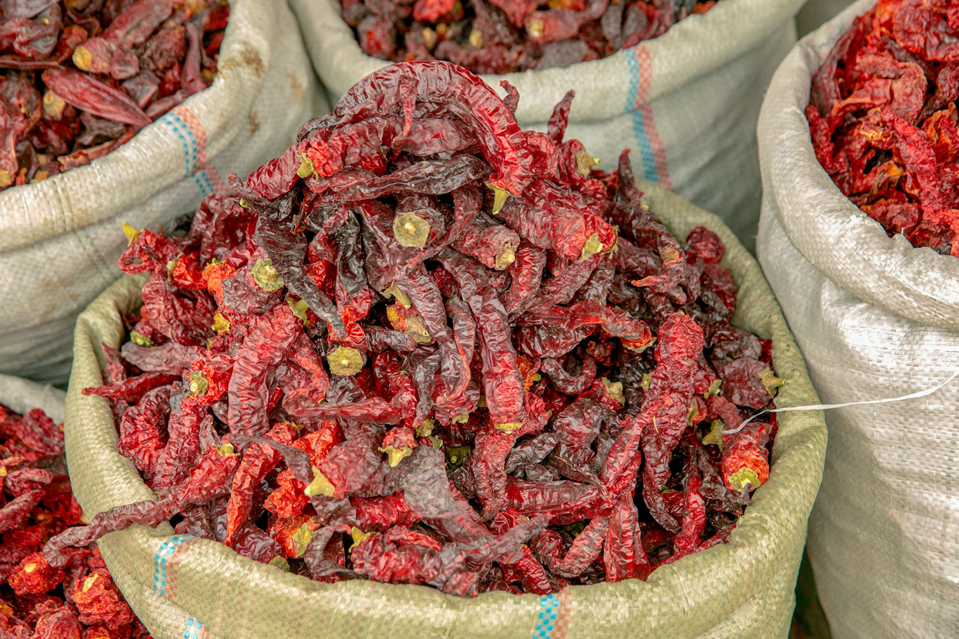 Spices at the Grand Bazaar in Kashgar, China