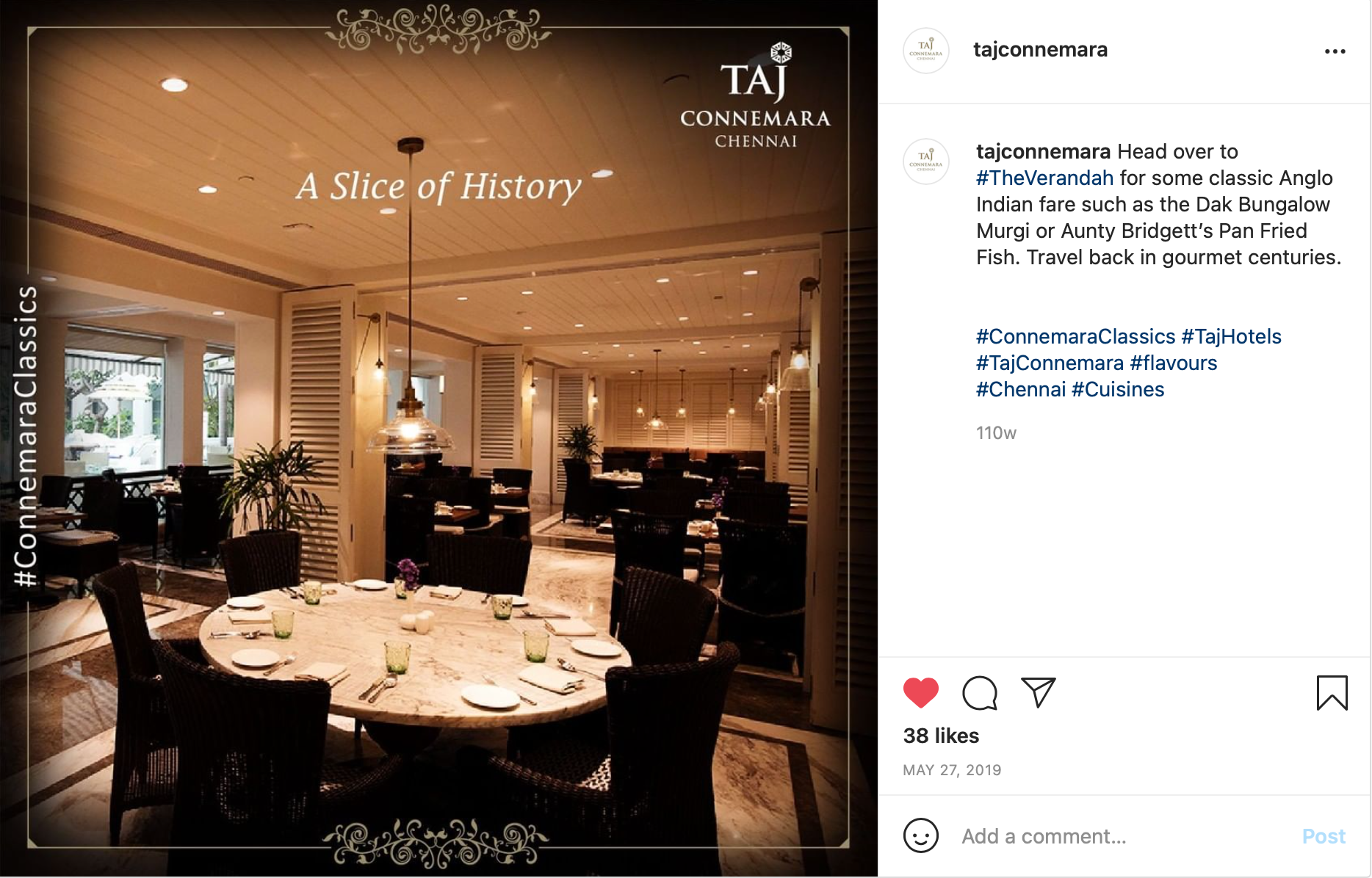Taj Connemara, Chennai