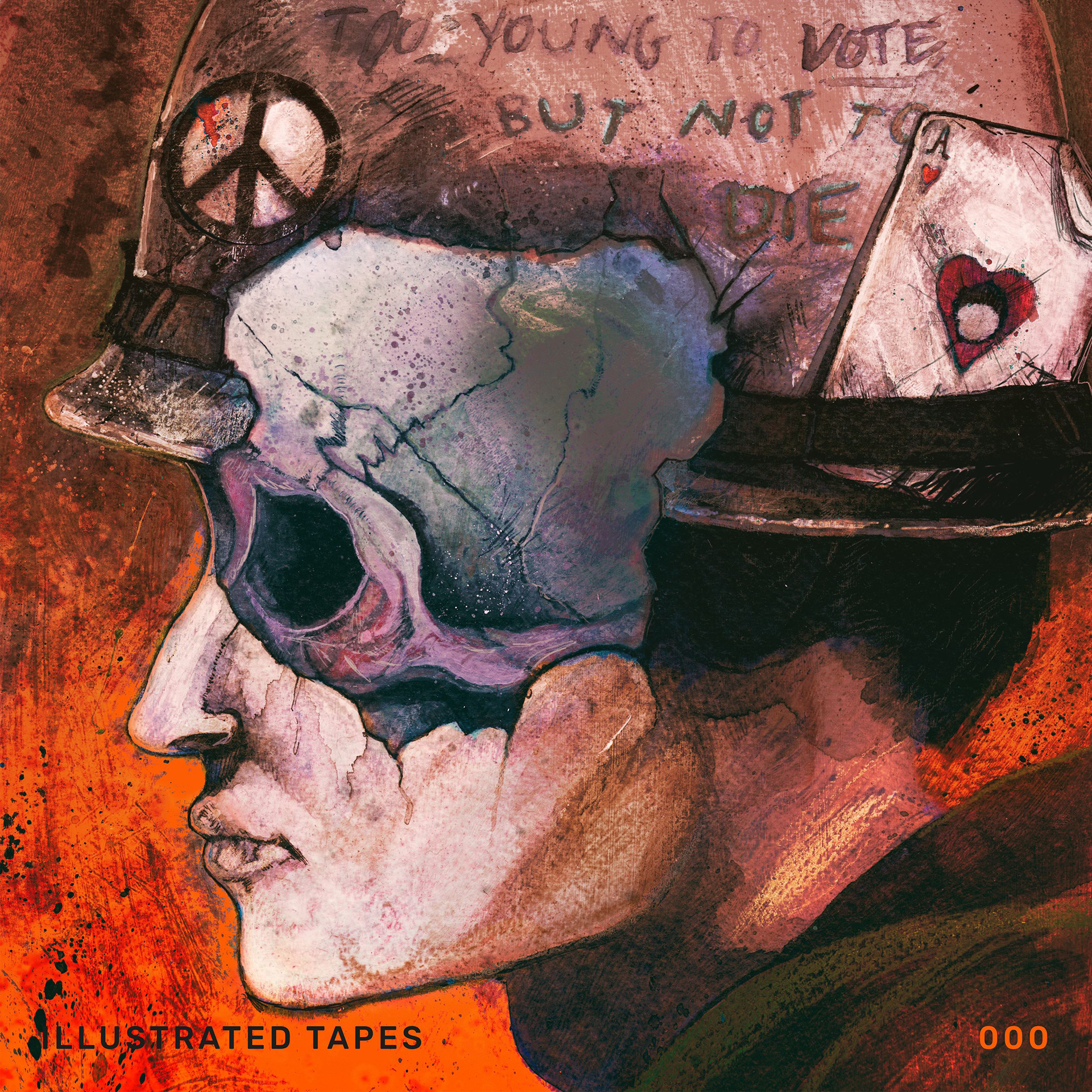 Album cover art for 'Illustrated Tapes' volume 128