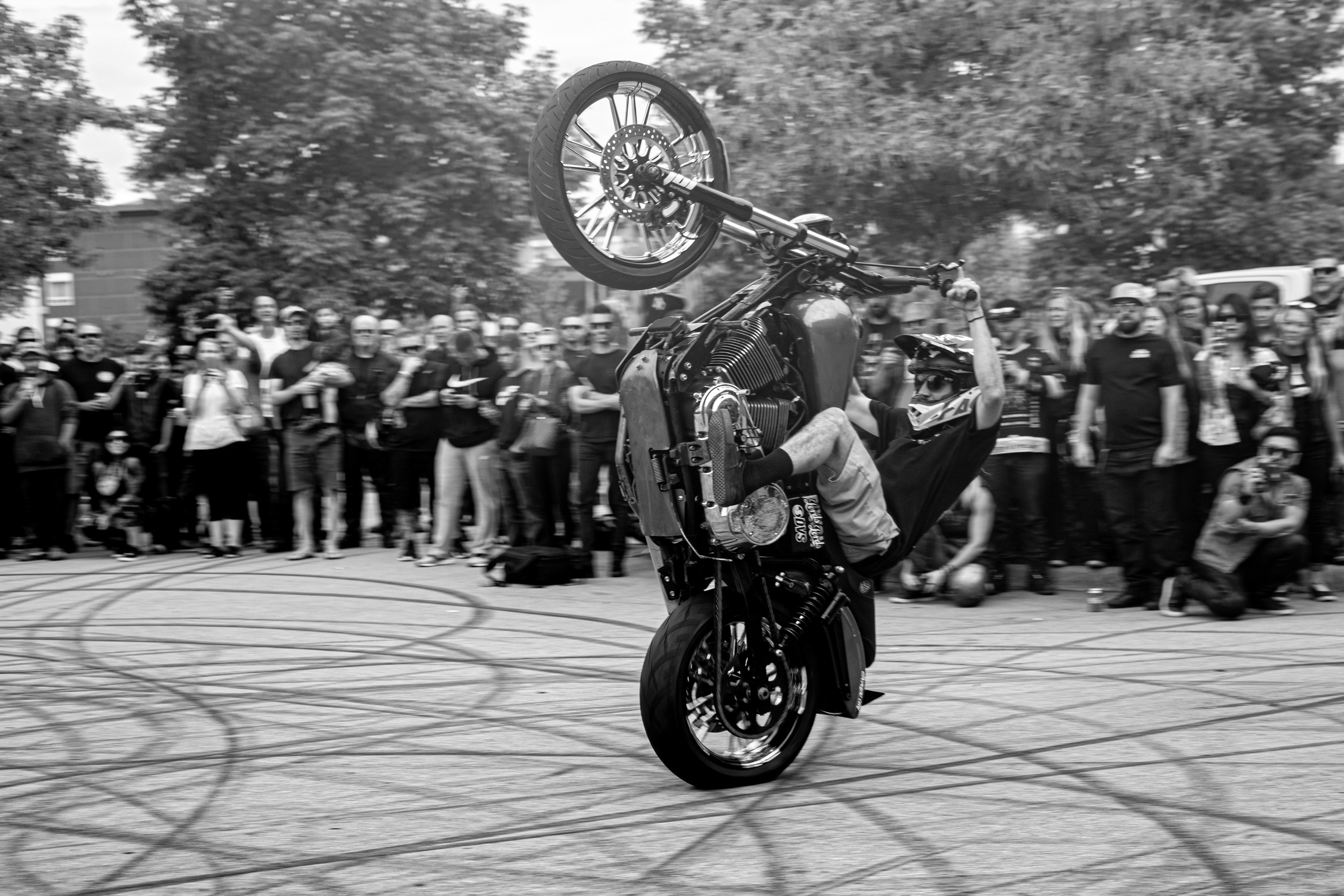 Sturgis 2019 Bell Brawl winner Tyler Heuertz at the 6th Annual Strong and Free Show and Shine