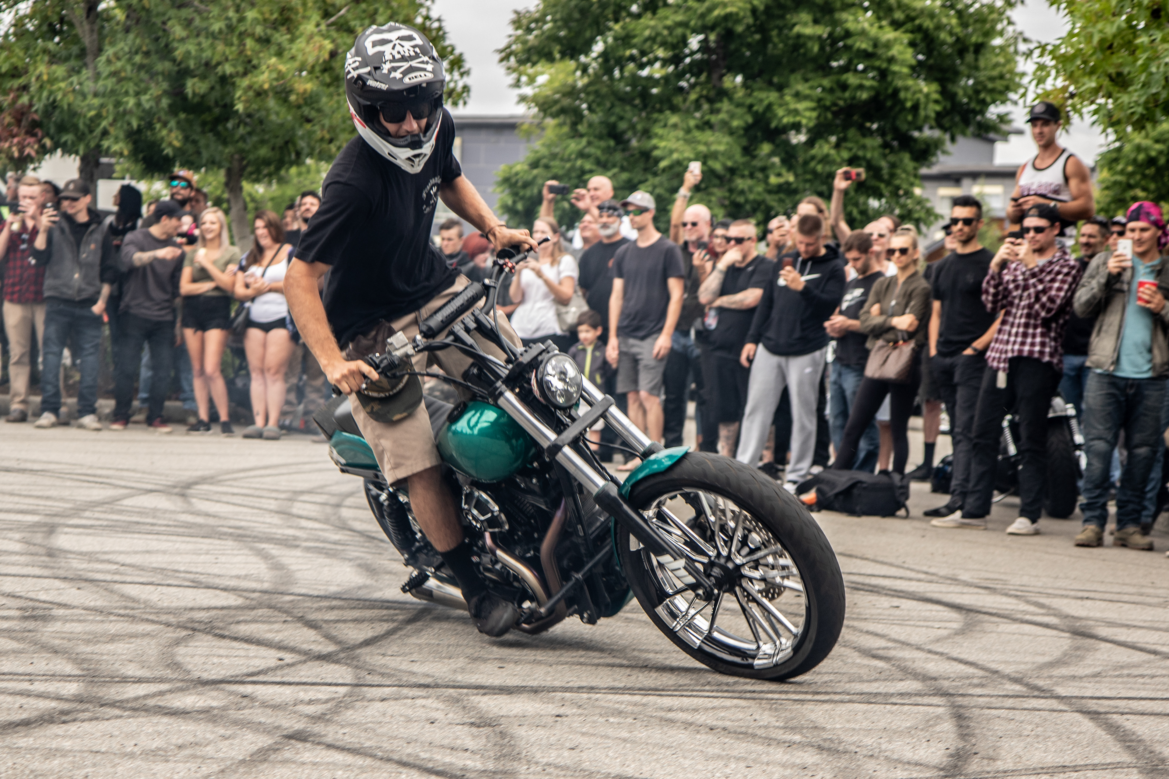 Sturgis 2019 Bell Brawl winner Tyler Heuertz at the 6th Annual Strong and Free Show and Shine