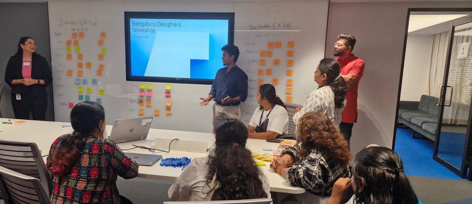 Co-facilitating Design Operations Workshop at IBM Bangalore