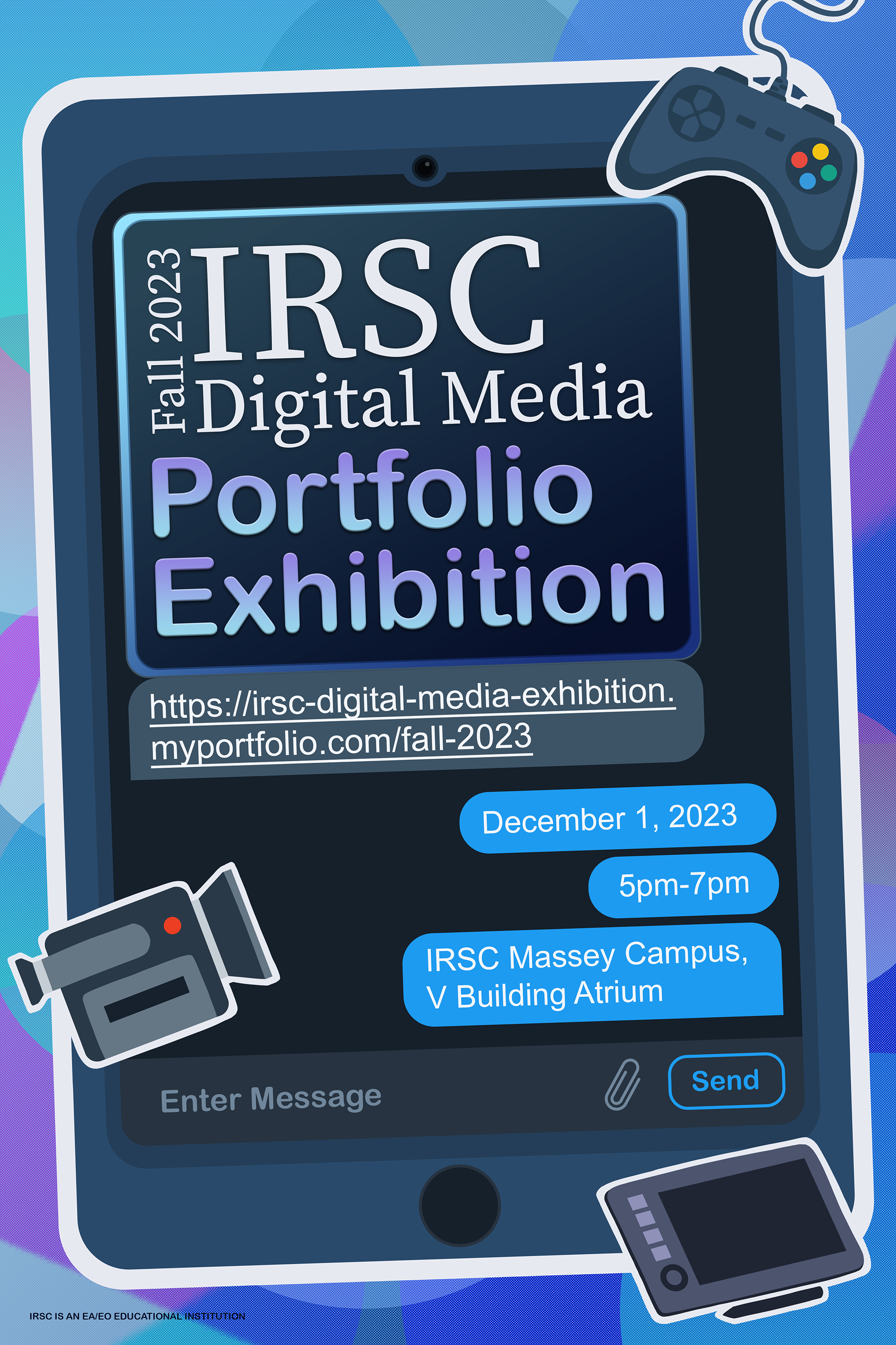 Poster for IRSC event done in Photoshop