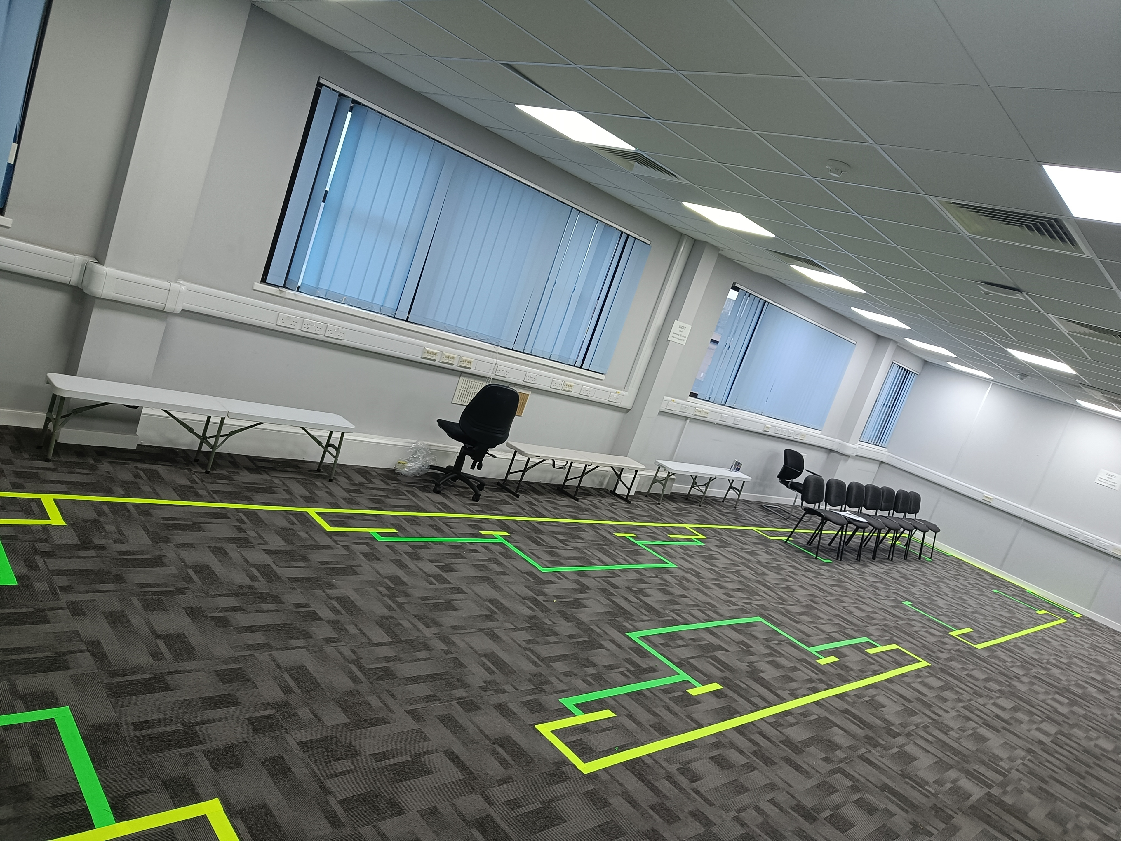 Surveying locations for set build