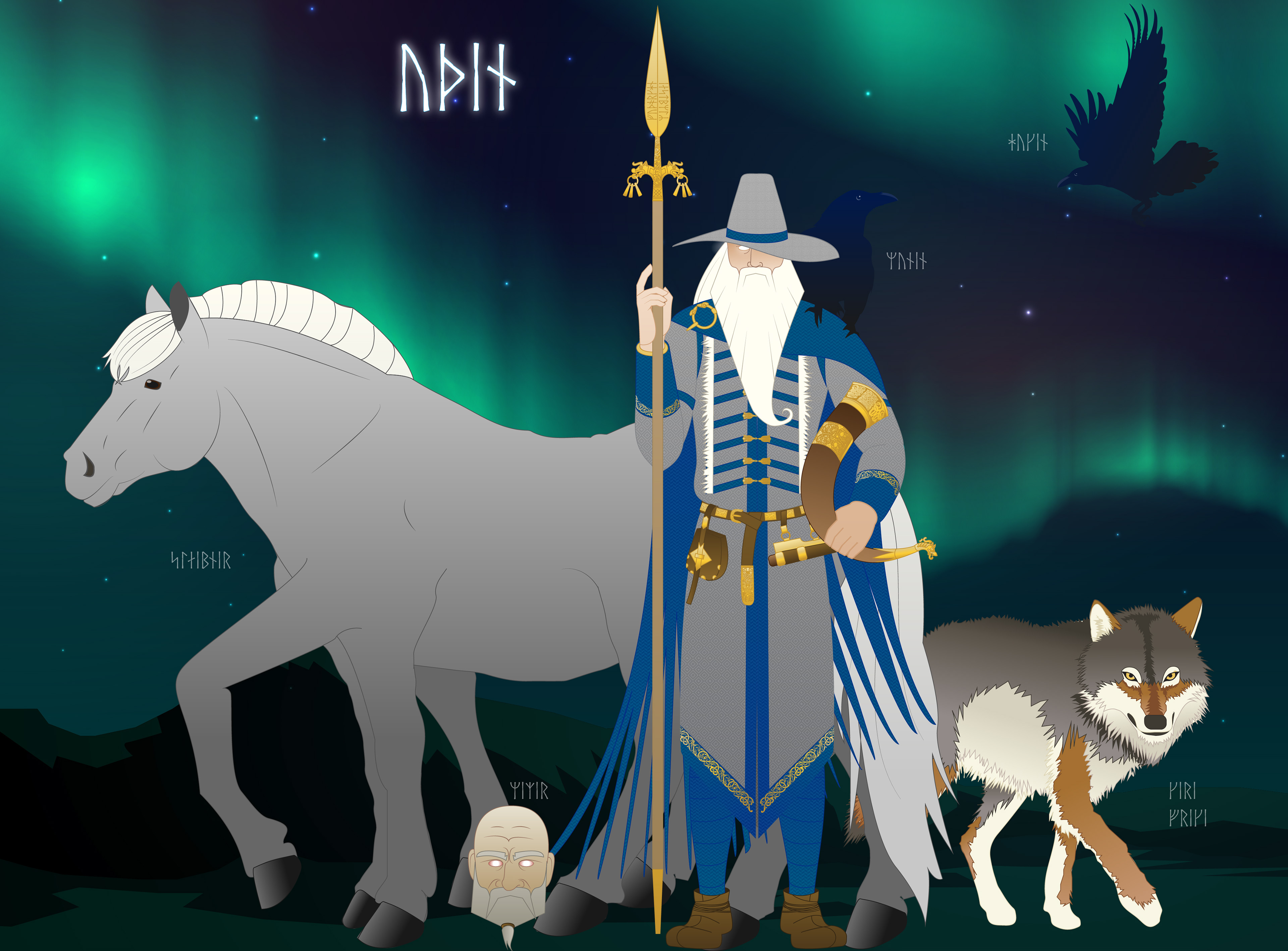 Óðinn / Grímnir
