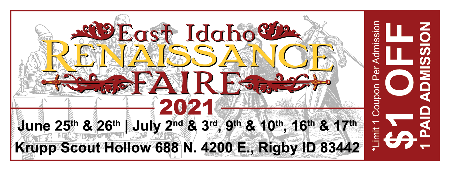 Thousands of coupons were printed, enough to have stacks at every cash register in Idaho Falls and Rexburg