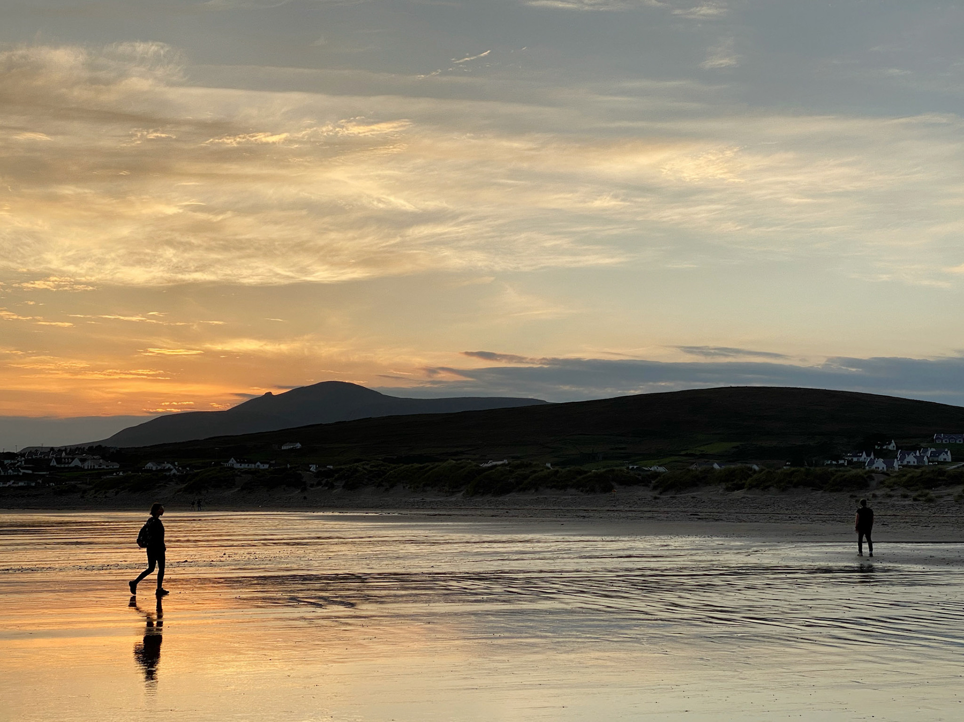 Keel Beach at sunset