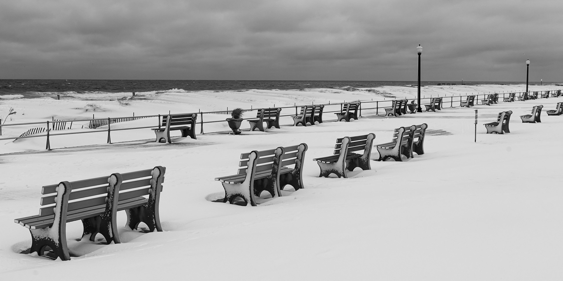 Ocean Grove Snowy Boardwalk (DSC_5522)